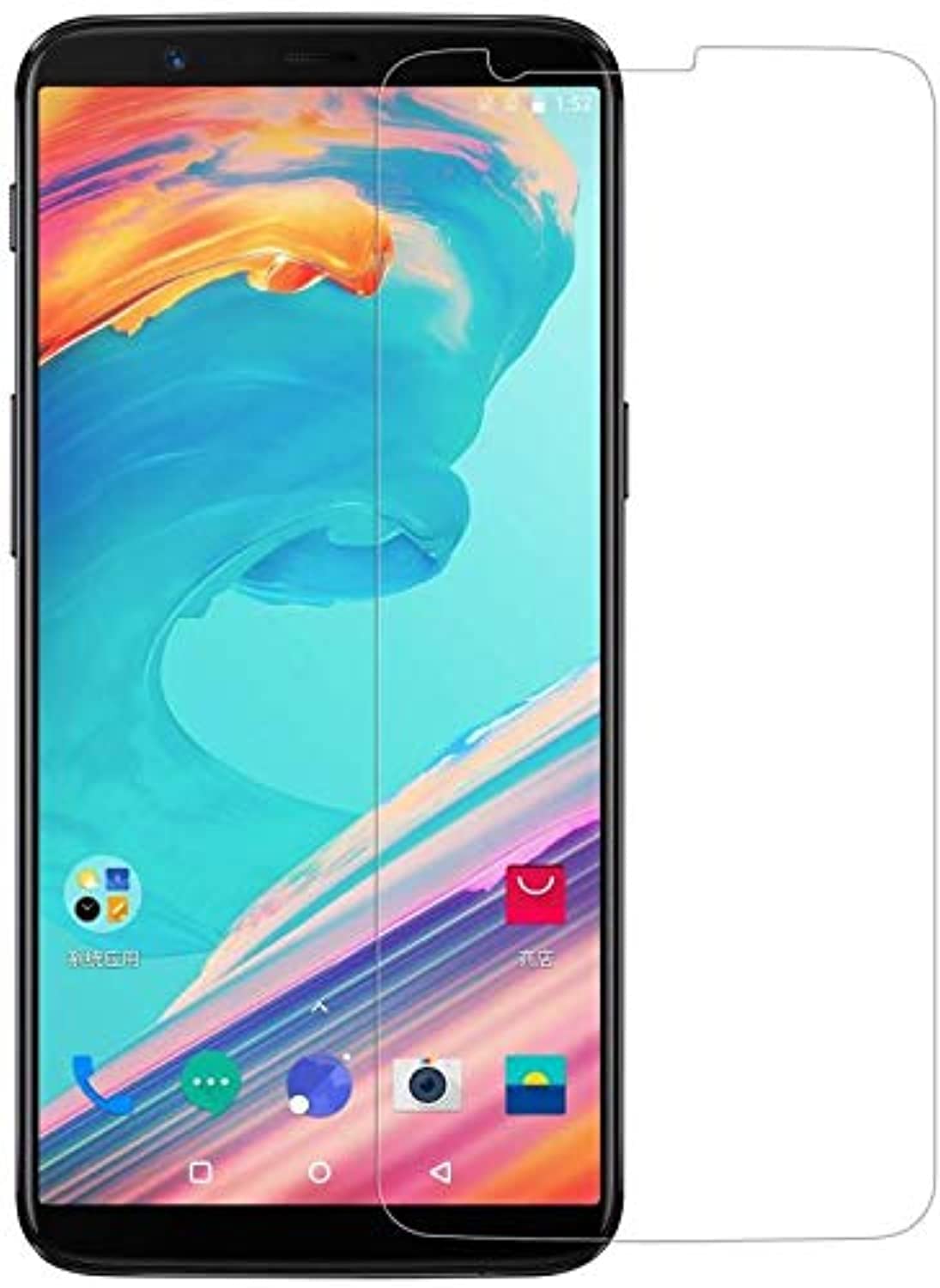 Oneplus 5T Tempered Glass Screen Protector Full Cover 9H 2.5D Ultra Thin Protective Film SAPU