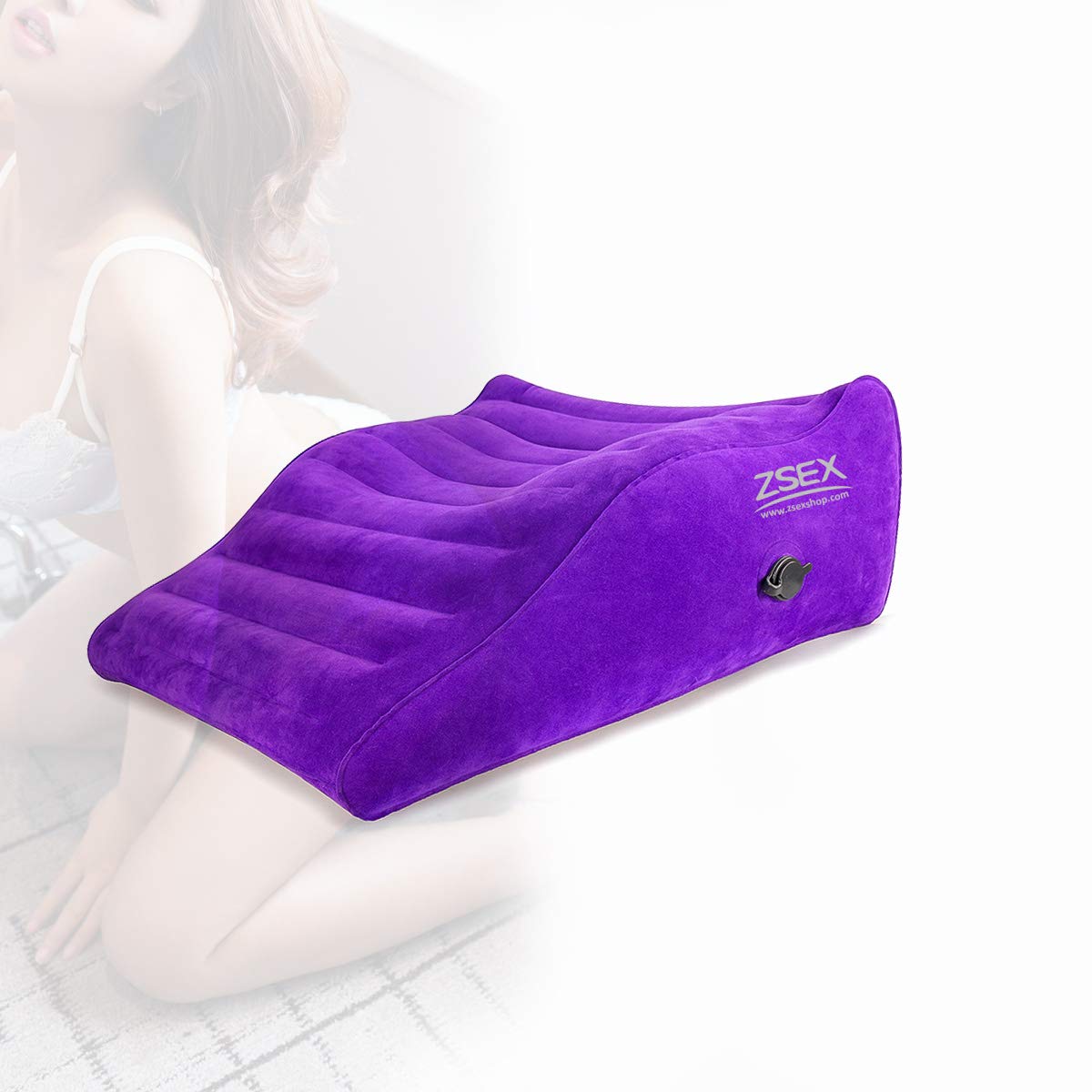 ZSEX PGtoy Positioning for Deeper Position Support Pillow Women, Portable Chair/Pillow Cushion Portable Toy Kit Couple Game Purple