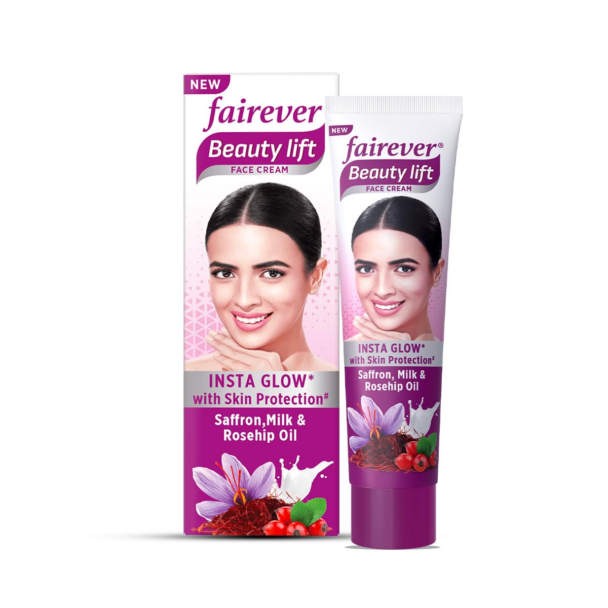 Fairever Beauty Lift Saffron, Milk & Rosehip Oil Face Cream, 50g