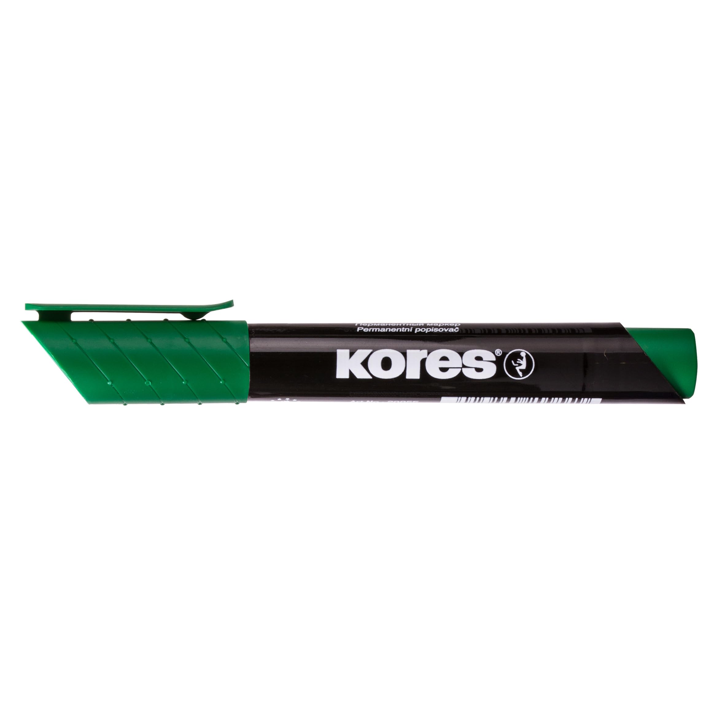 KoresPermanent Marker XP2, Chisel Tip, Green Color, Pack of 12