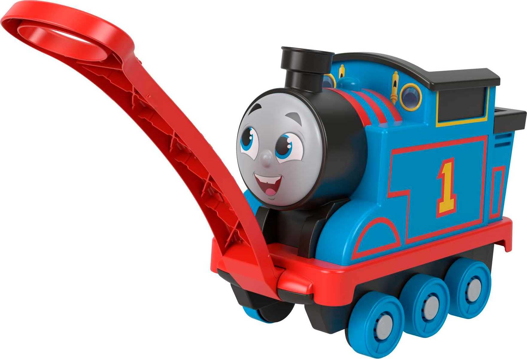 Fisher-Price ​ Thomas & Friends Biggest Friend Thomas pull-along toy train engine with storage for preschool kids ages 2 years and older, HHN32