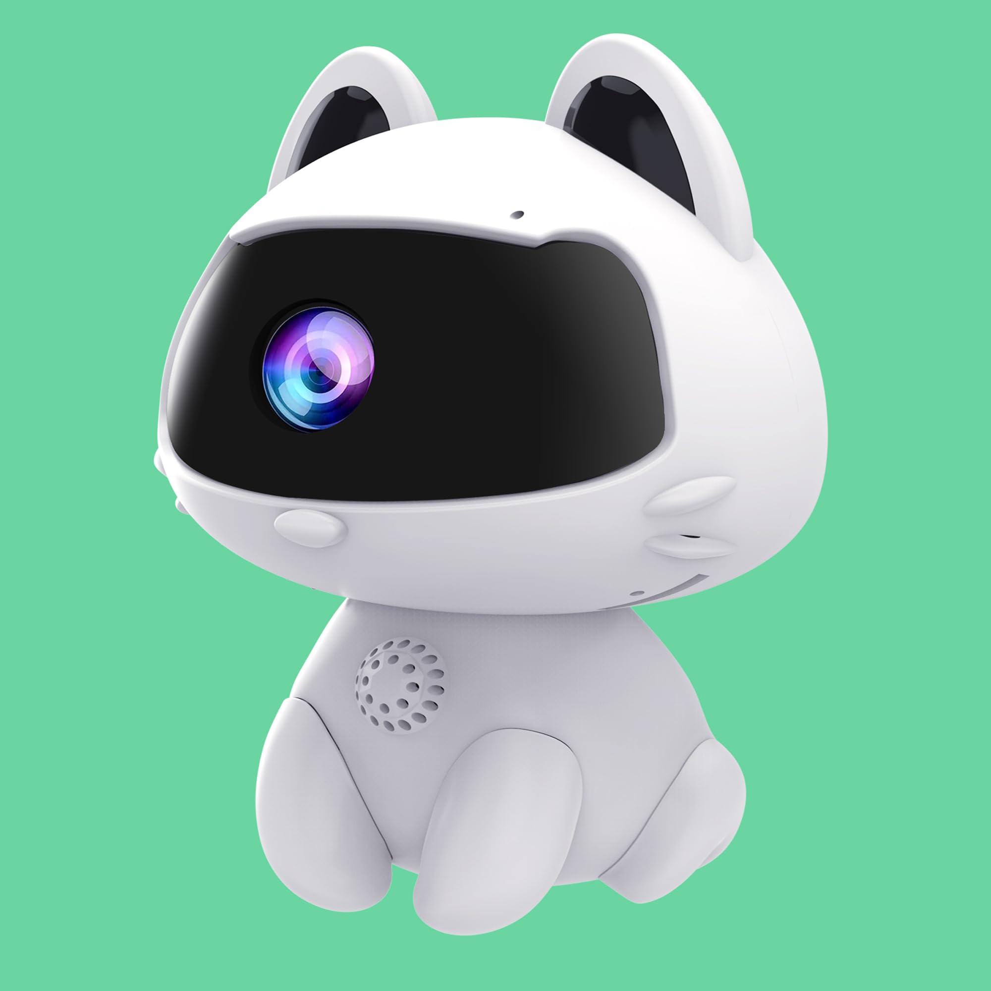 RettruK9 Indoor Security Camera : 64GB Cutest Security Camera Wired Pet Camera V380 Pro WiFi Camera with Night Vision,Motion Detection,Cloud Storage,2 Way Audio for Home,Office and More