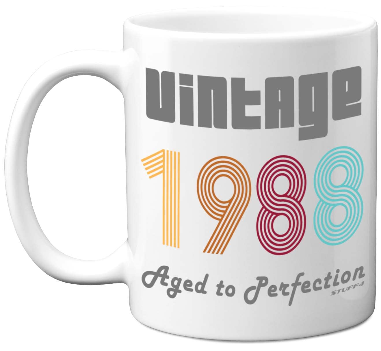 Stuff4 35th Birthday Gifts for Men Women - 1988 Vintage Coffee Mug, 11oz Ceramic Dishwasher Safe Mugs, Best Friend Classic Mug for Birthday or Christmas, Funny 35 Birthday Gifts for Him Her