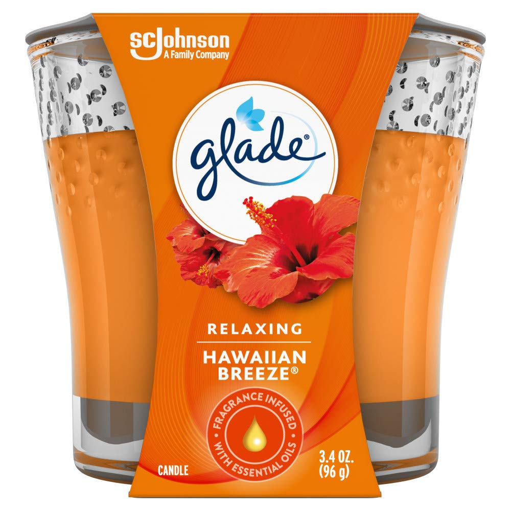 Hawaiian Breeze : Glade Jar Candle Air Freshener, Hawaiian Breeze, 3.4 Ounce