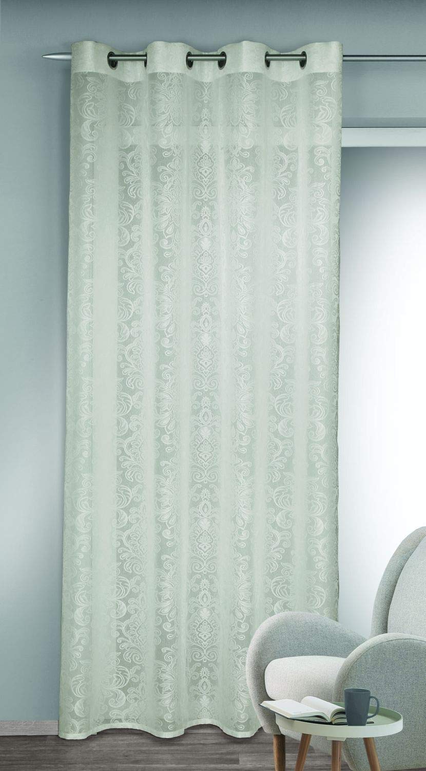 Maric Eyelet Curtain 245 x 140 cm Silver