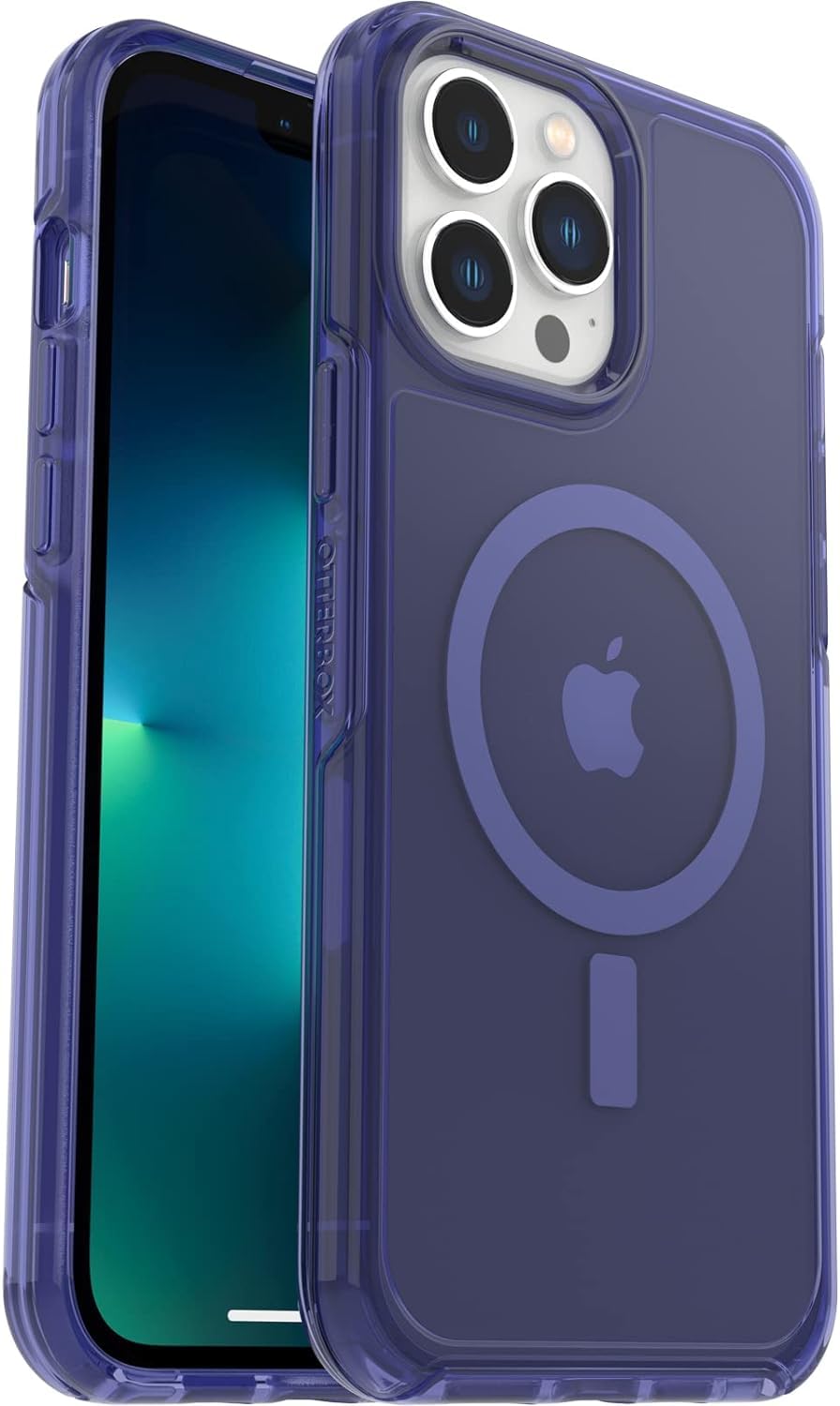 OtterBoxiPhone 13 Pro Max & iPhone 12 Pro Max Symmetry Series Case - Feelin' Blue, Ultra-Sleek, Wireless Charging Compatible, Raised Edges Protect Camera & Screen