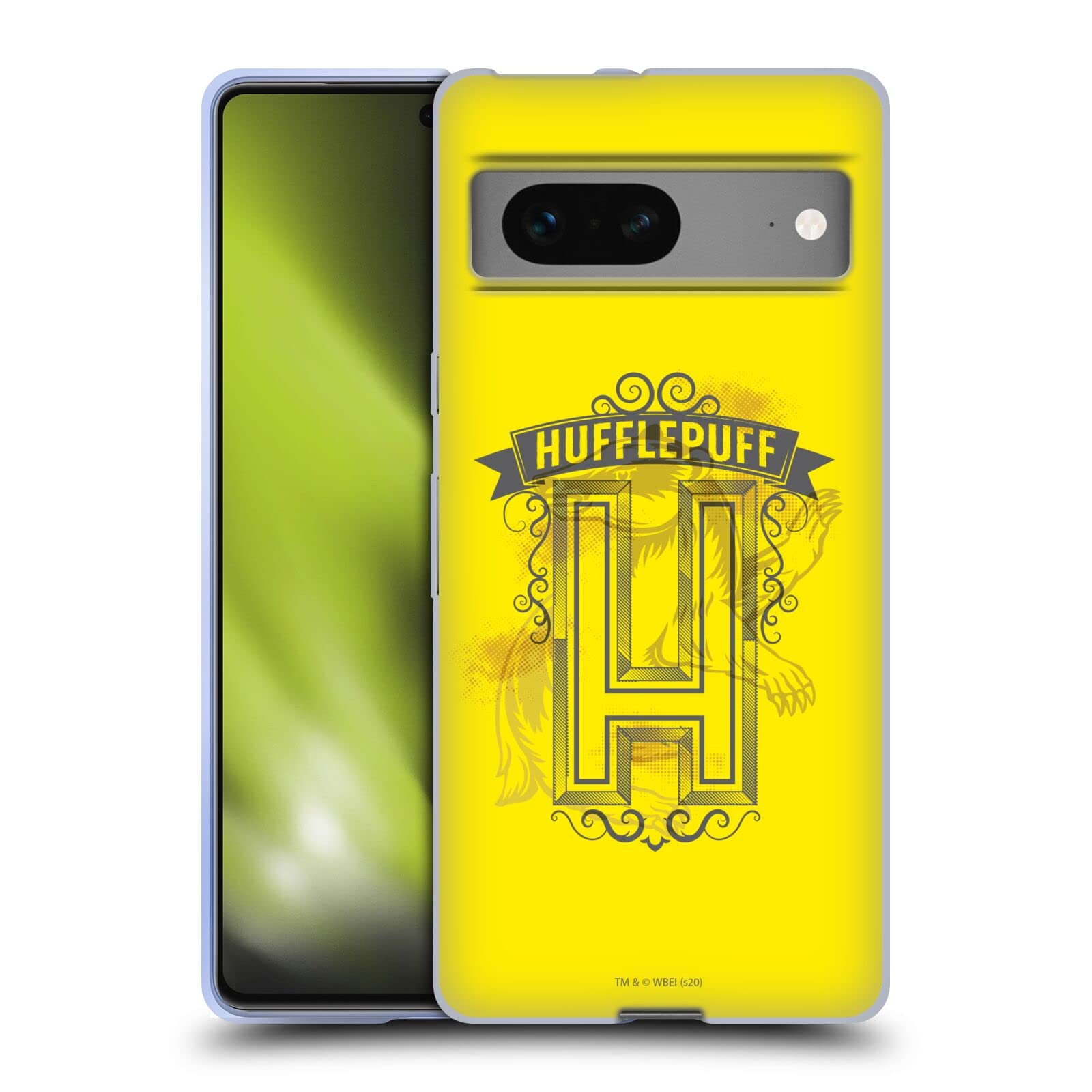 Head Case Designs Officially Licensed Harry Potter Hufflepuff 2 Deathly Hallows XVIII Soft Gel Case Compatible with Google Pixel 7