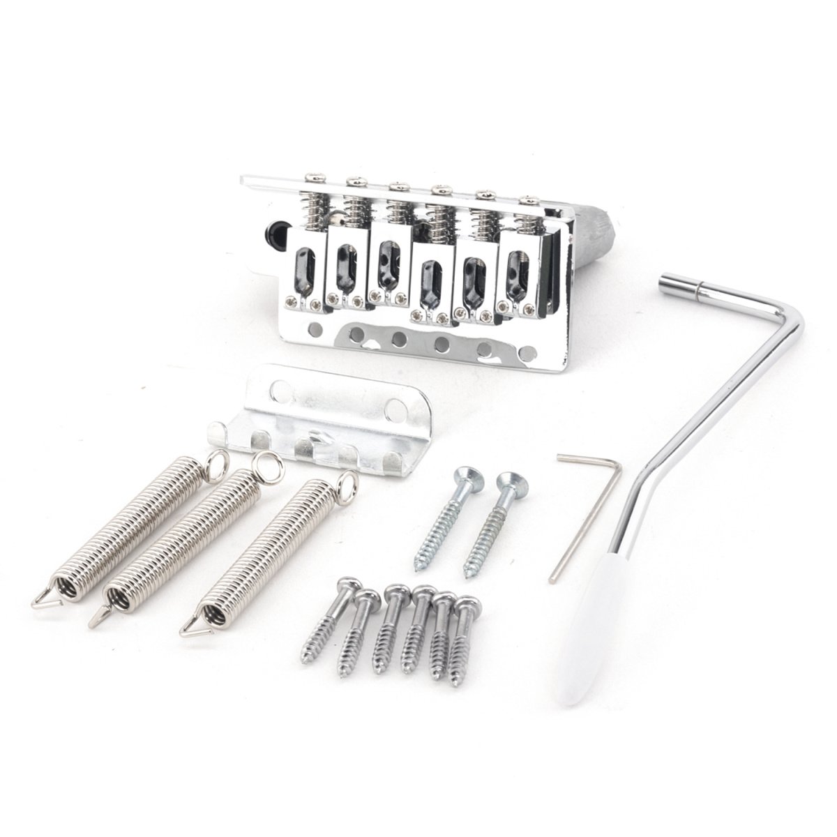 Musiclily Pro 54mm Guitar Strat Tremolo Bridge Assembly Set for Fender Stratocaster Style Guitar Replacement, Chrome