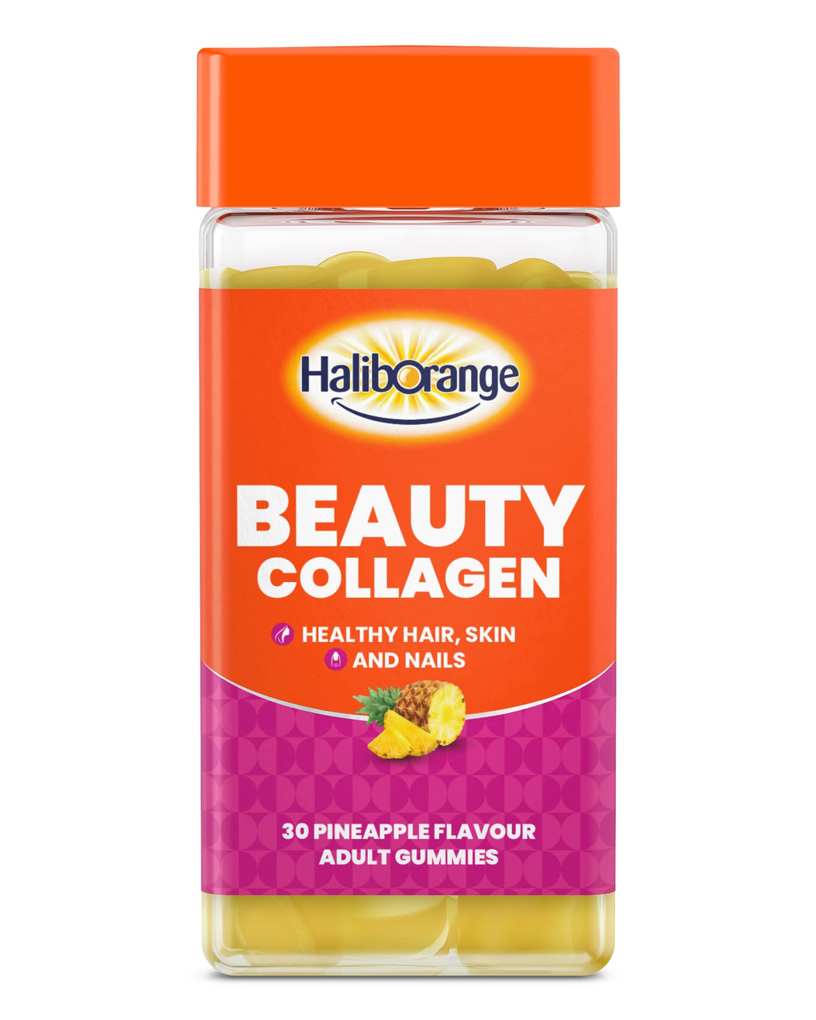 Haliborange Adult Beauty Collagen Gummies - 30 Pineapple Gummies