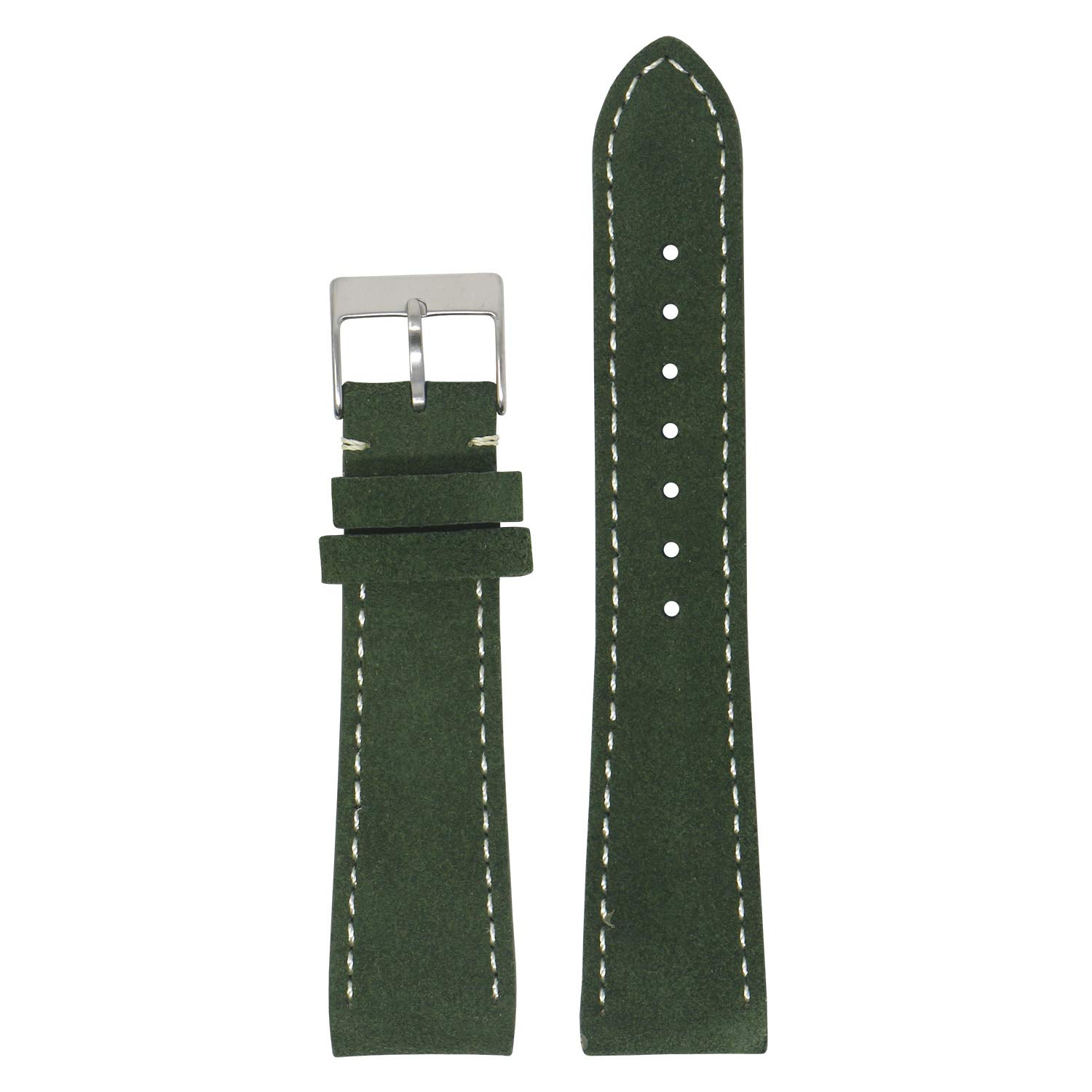 StrapsCoClassic Suede Leather Quick Release Watch Band Strap - Choose Your Color/Length - 16mm 18mm 19mm 20mm 21mm 22mm 24mm