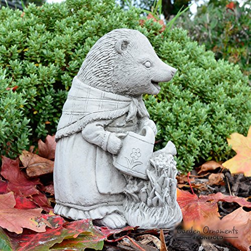 ONEFOLD - Mrs Tiggy-Winkle Beatrix Potter Hand Cast Stone Garden Statue Ornament