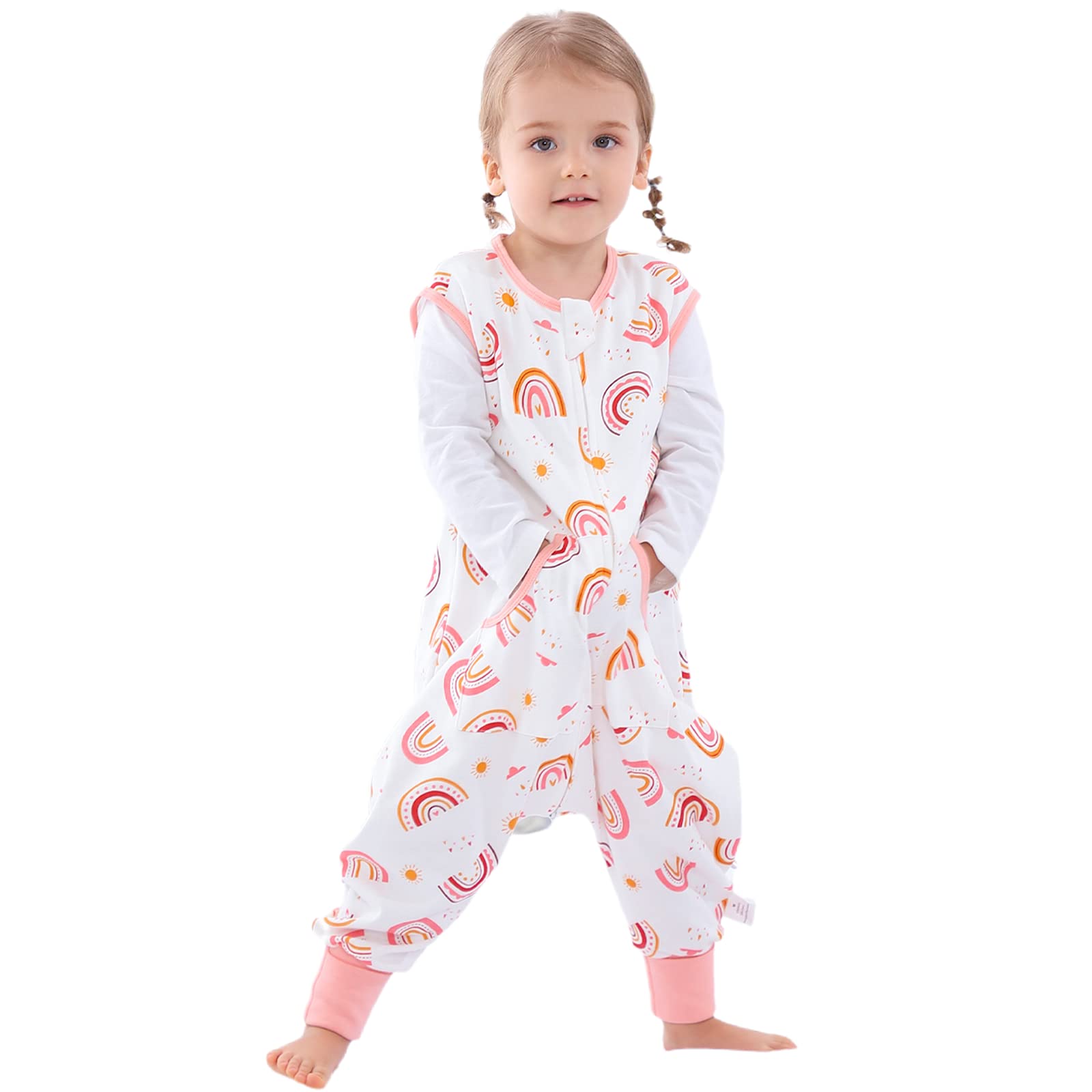 Toddler Sleeping Sack, Baby Sleep Sack, Light Weighted Sleep Sack Baby Wearable Blanket, Baby Toddler Sleep Sacks with Feet