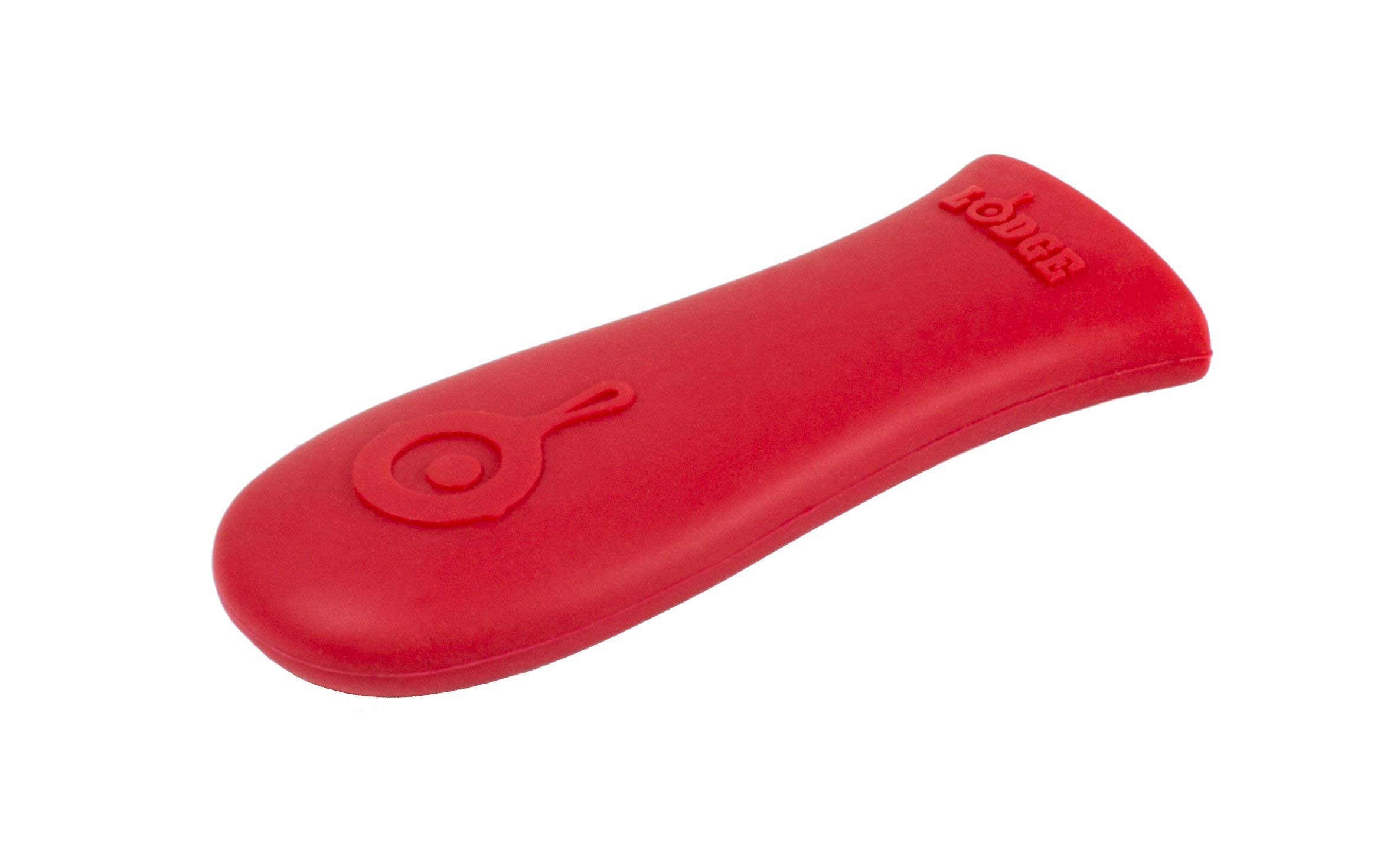 LodgeAshh41 Hot Handle Holder Cover, Red, W 5.1 X H 13.0 X L 2.2 Cm, Silicone, 5-5/8" L X 2" W