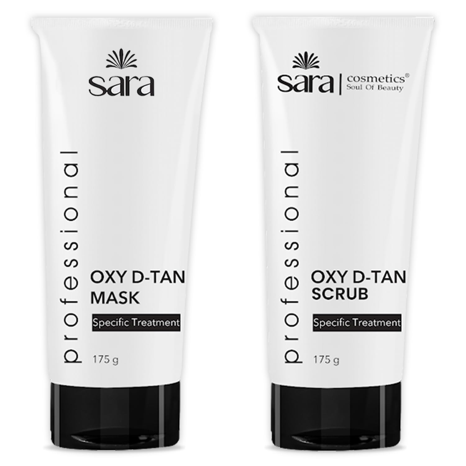 Sara Oxy D-TAN® Mask & Scrub Pack | Perfect For De-Tanning Solution, Exfoliation & Reduced Dark spots,(2 X 175) gm…