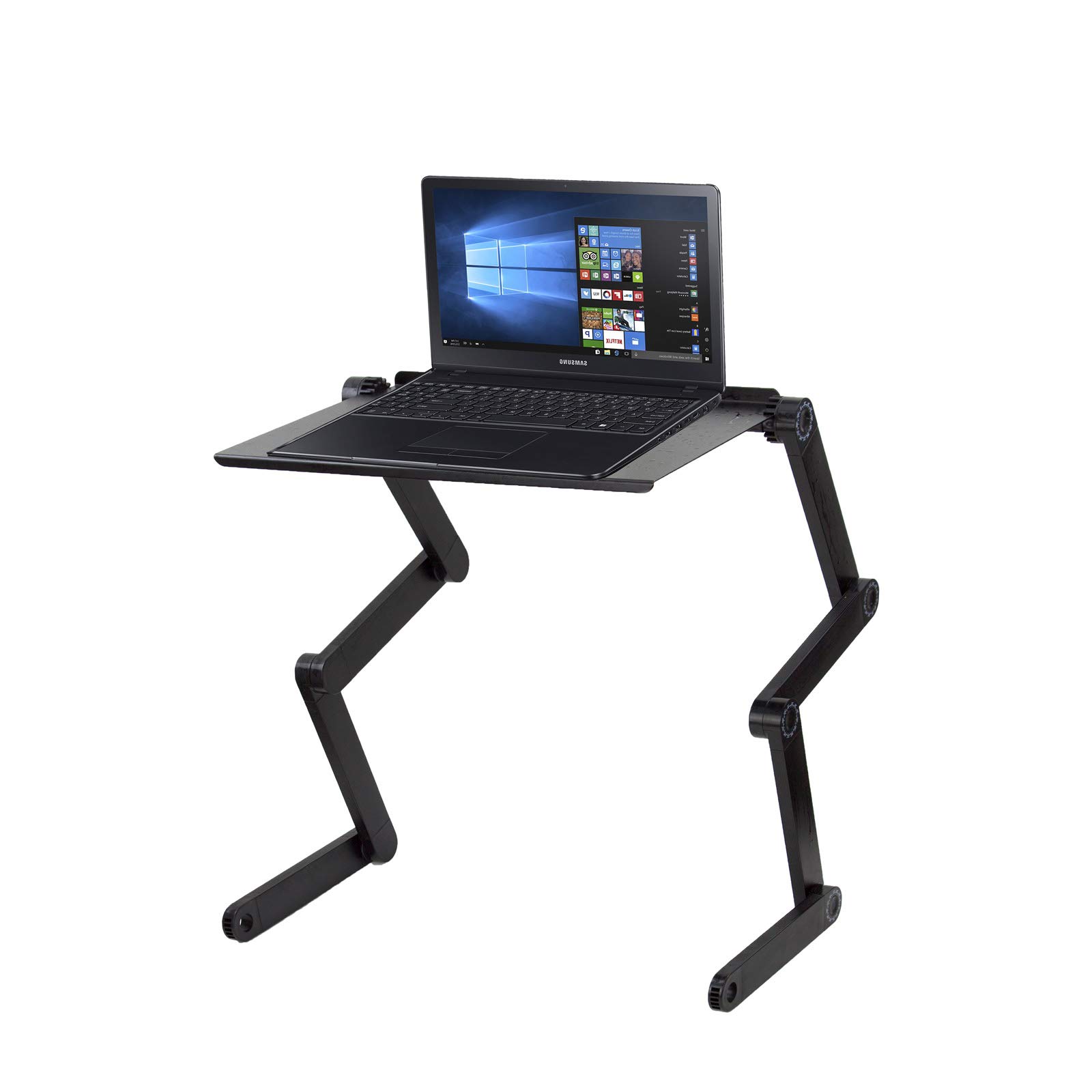 AMOS Multi Desk Adjustable Folding Ergonomic Portable PC Laptop Notebook Tablet Table Breakfast Bed Tray Book Holder Stand