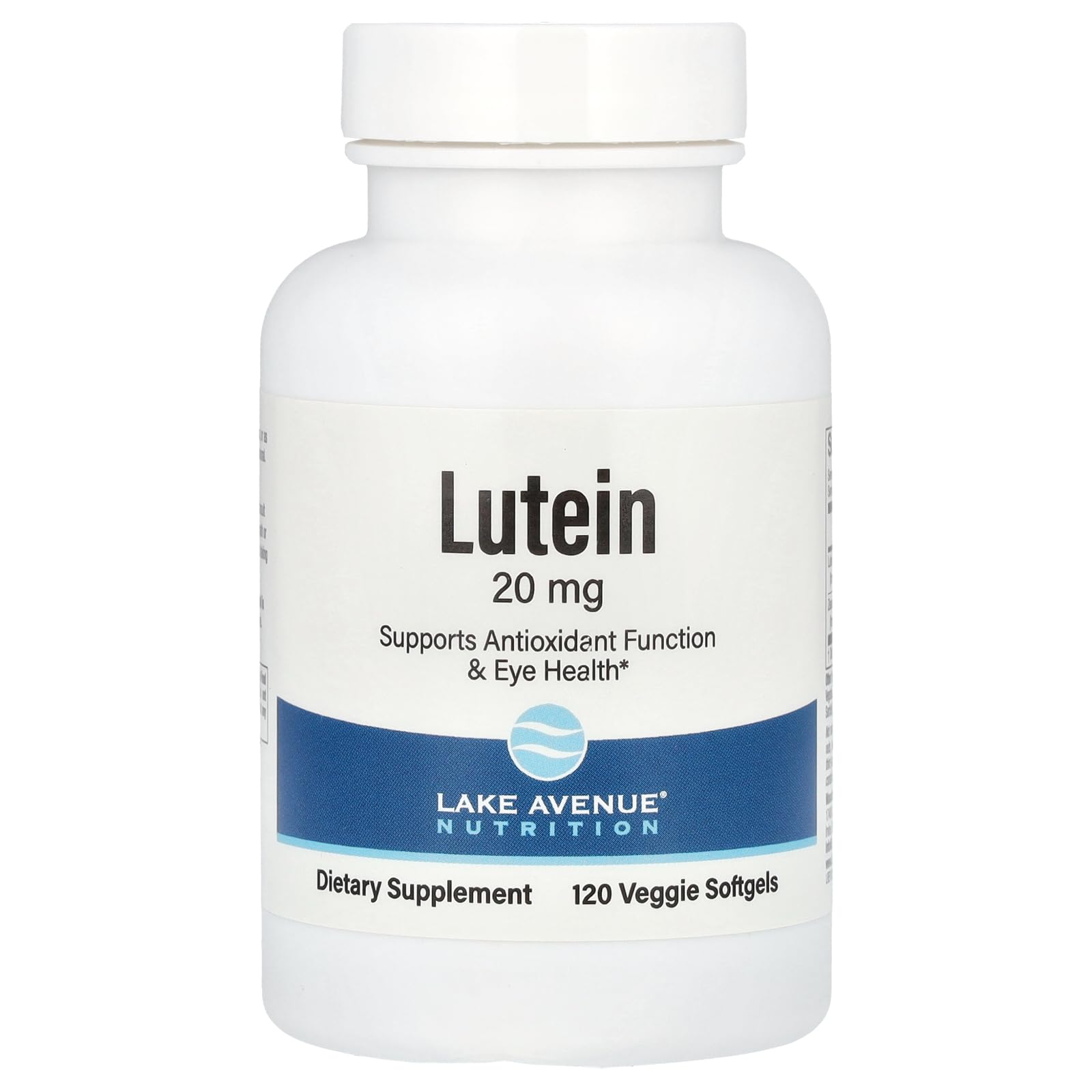 Lake Avenue Lutein - with Lutein & Zeaxanthin from Marigold Extract - Supports Antioxidant Activity & Eye Health - Vegetarian Friendly - Gluten Free, Non-GMO - 20 mg - 120 Veggie Softgels