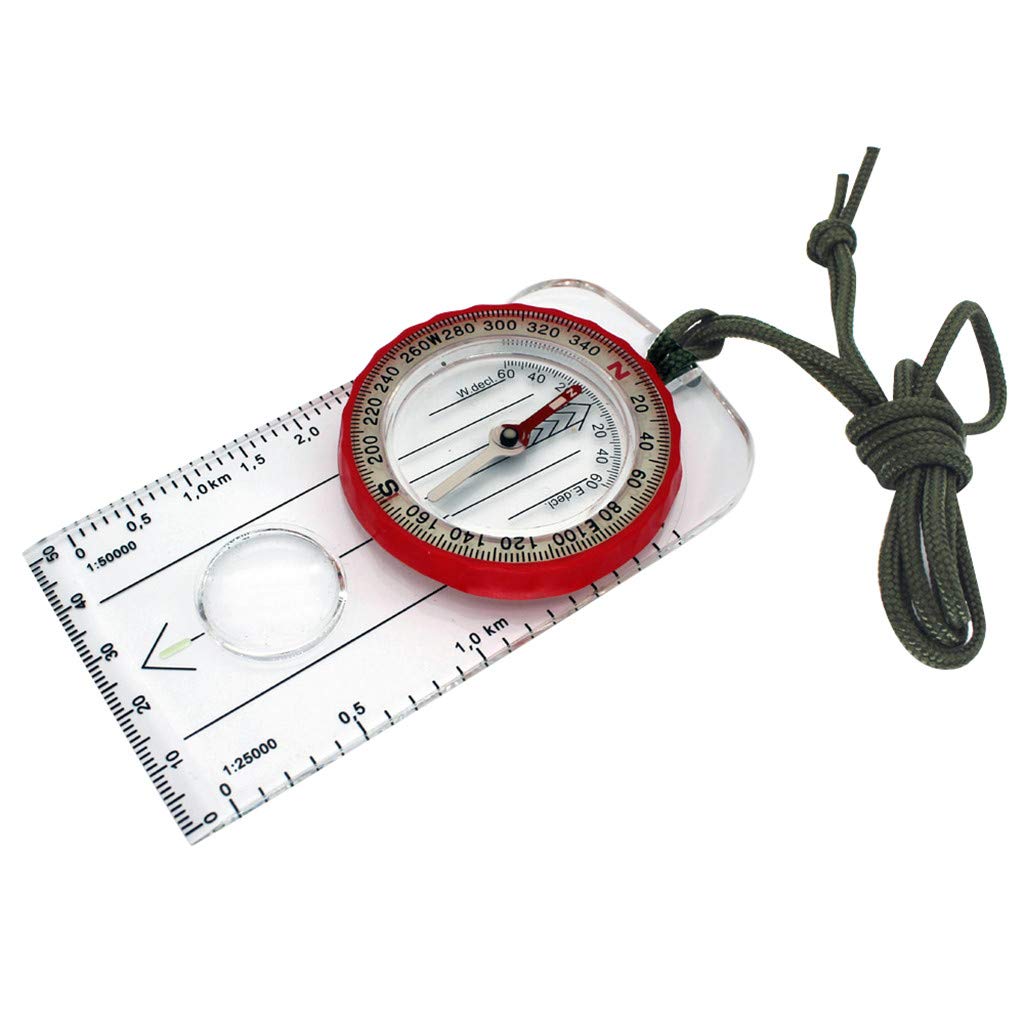 Outdoor Map Compass Portable Filled Camping Magnifier Liquid Hiking Ruler Camping & Hiking Stealth Angel