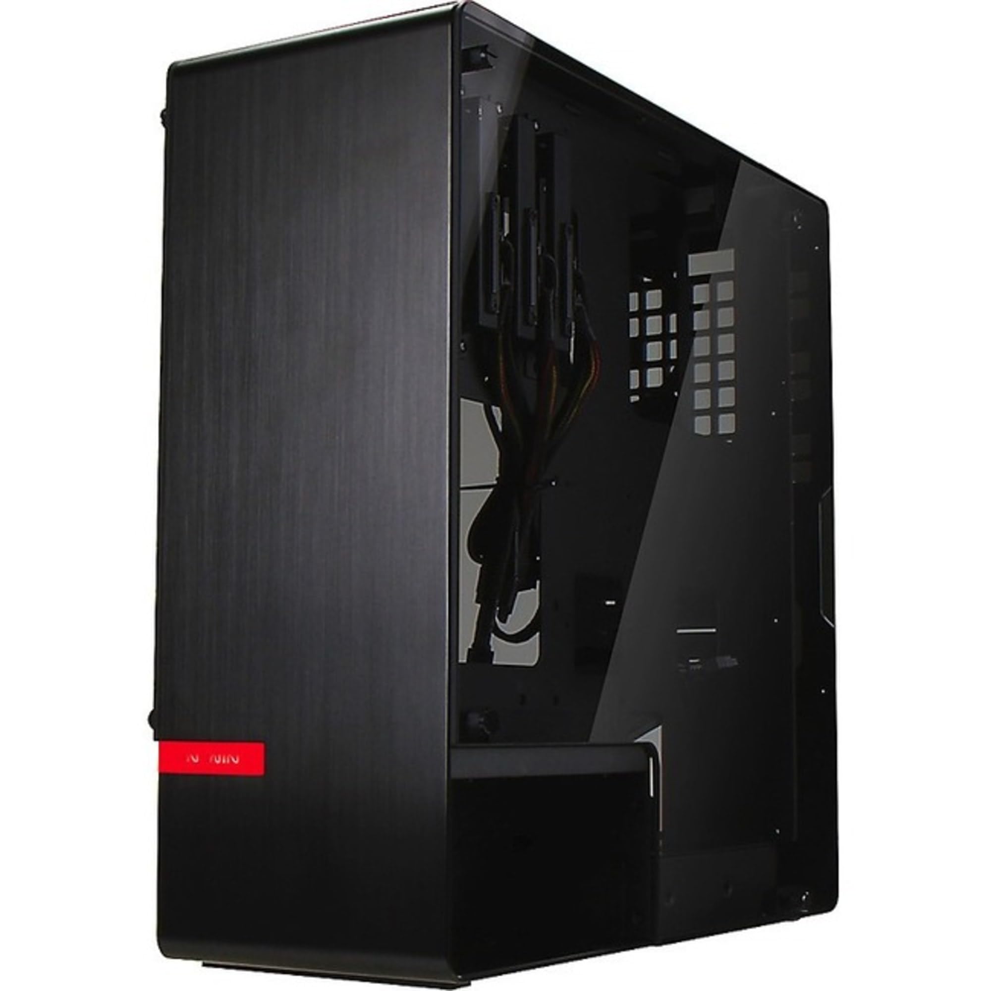 InWin 904.Plus Black ATX Mid Tower Gaming Computer Case with Tempered Glass