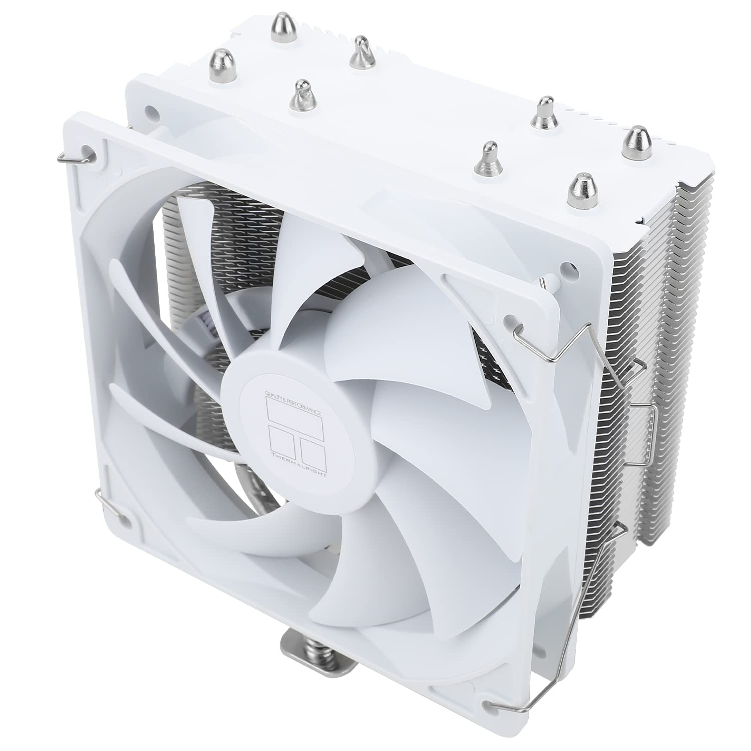 Thermalright Assassin X 120 SE White CPU Air Cooler, 4 Heat Pipes, TL-C12CW PWM Quiet Fan CPU Cooler with S-FDB Bearing, for AMD AM4 AM5/Intel 1700/1150/1151/1200