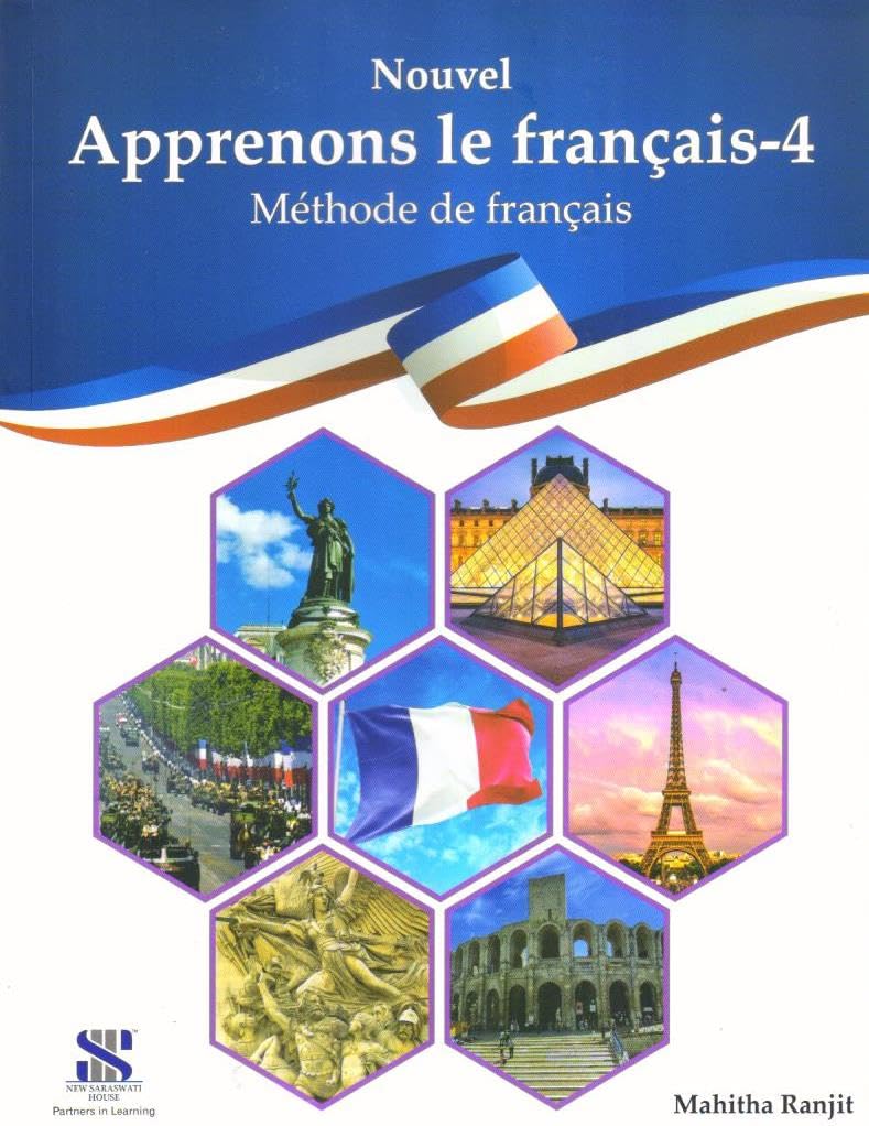 Apprenons Le Francais French Textbook 4 - by Mahitha Ranjit (2024 Edition) Paperback – 1 January 2023