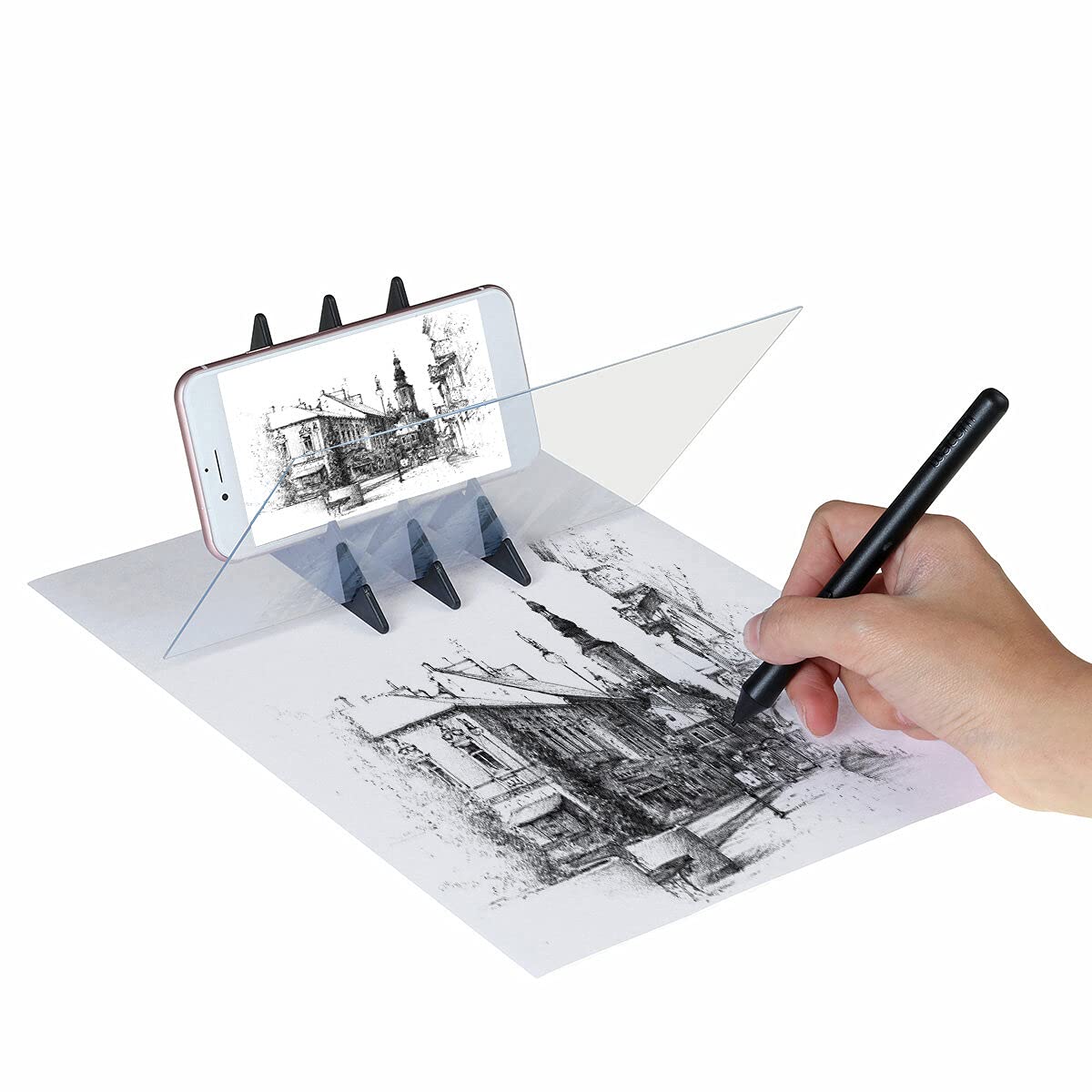 Drawing Painting Sketch Optical Mirror Reflection Projection Tracing Plate Board Portable Optical Tracing Board Image Projector Optical Painting Board Sketching Tool for Kids, Beginners, Artists, etc