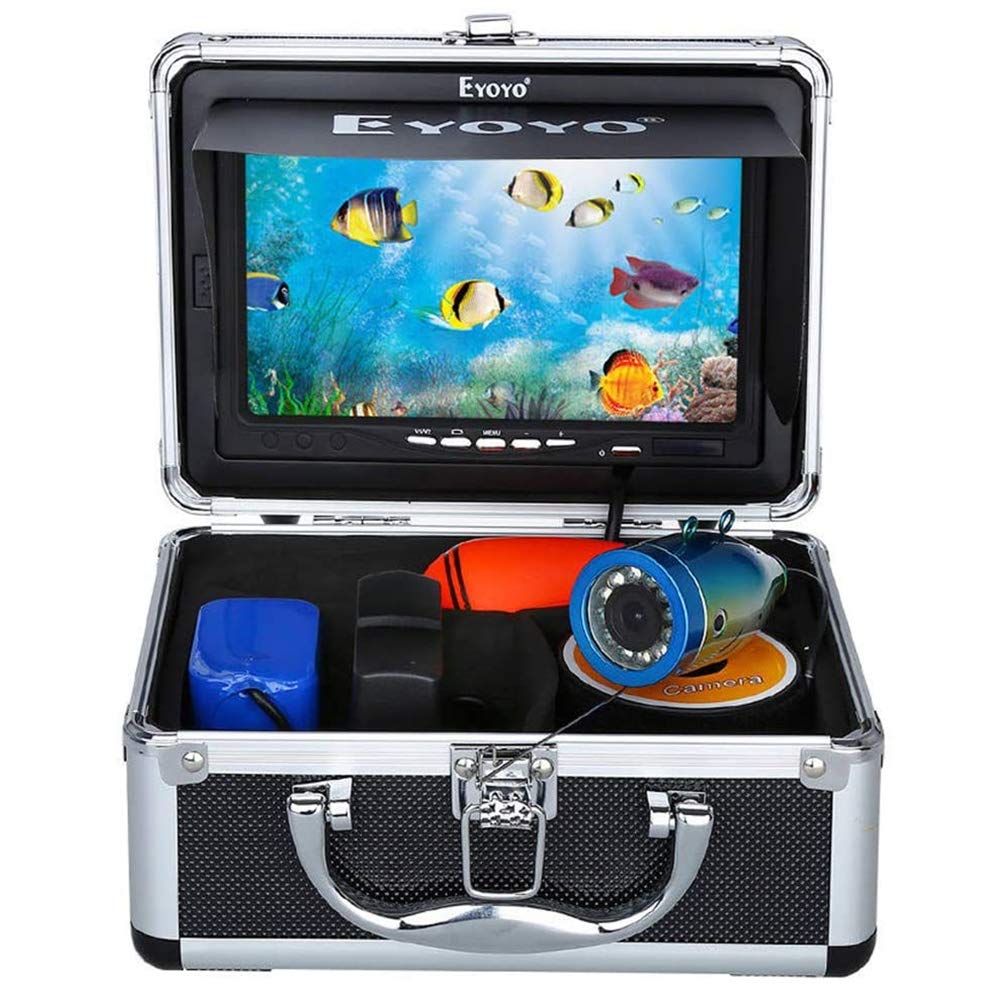 Underwater Ice Fishing Camera 1000TVL Fish Camera for Sea River Ice Fishing w/ 15m Cable 7 inch LCD Color Monitor