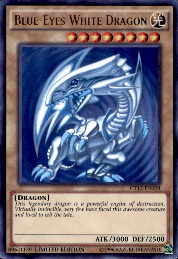 Yu-Gi-Oh - Blue-Eyes White Dragon (CT13-EN008) - 2016 Mega-Tins - Limited Edition - Ultra Rare