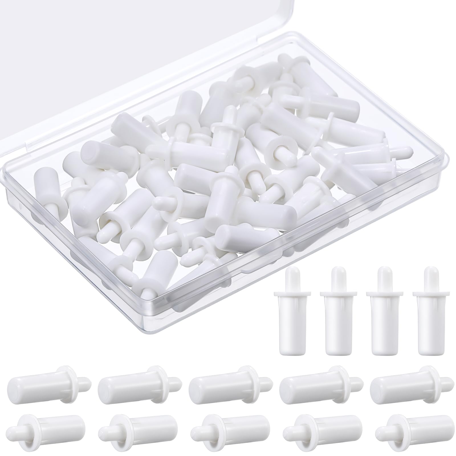 Thyle 100 Pcs Shutter Repair Pins Spring Loaded Repair Pins Replacement Plantation Shutter Pins Windows Tools Supplies