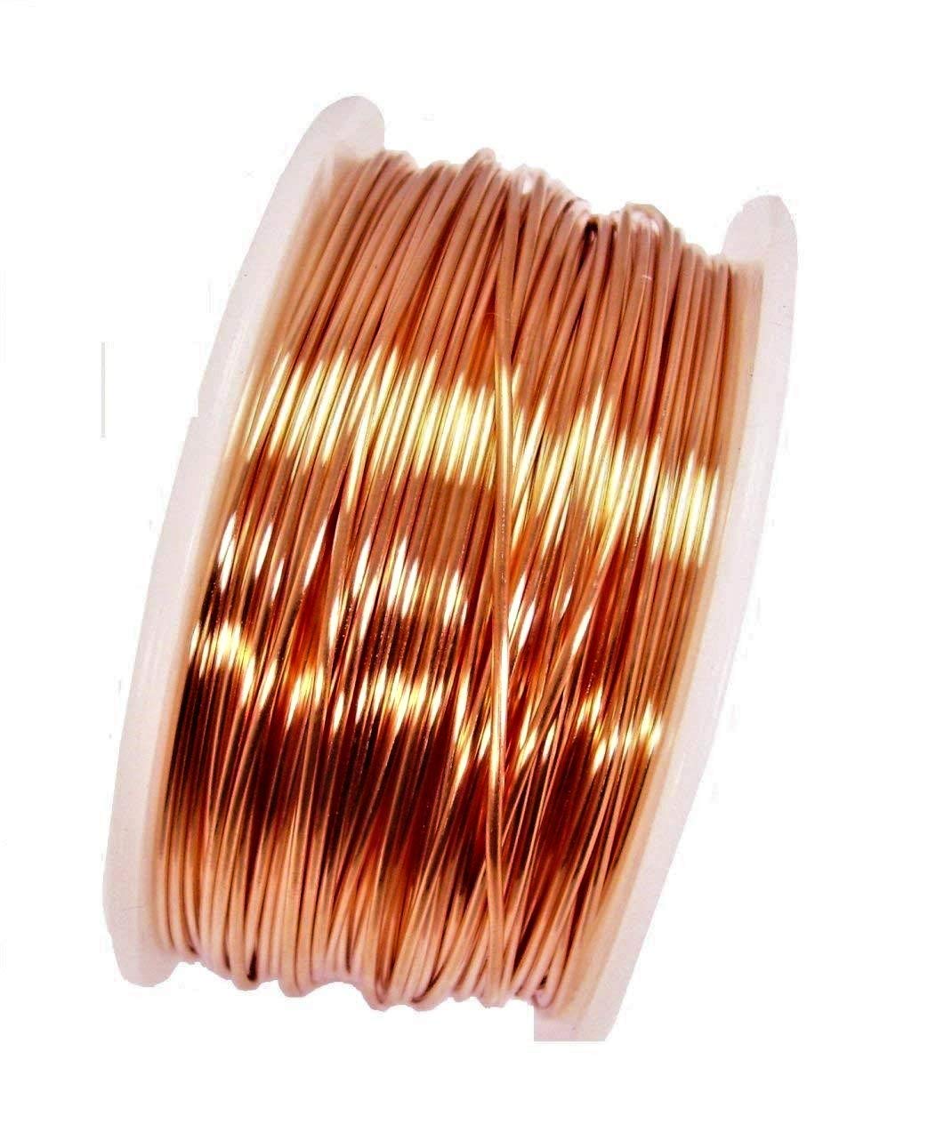 ART IFACT20 Meters Bare Copper Wire - 18 Gauge (1.219 mm Diameter) - Dead Soft - 99.9% Pure Copper Wire - Without Enameled - DIY Jewellery & Artistic