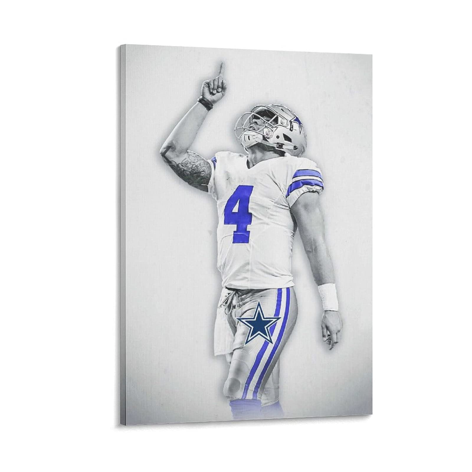 BBSUKI Poster And Painting 23.6"x35.4" no frame Famous American Soccer Stars Dak Prescott Wall Art Modern Family bedroom Decor