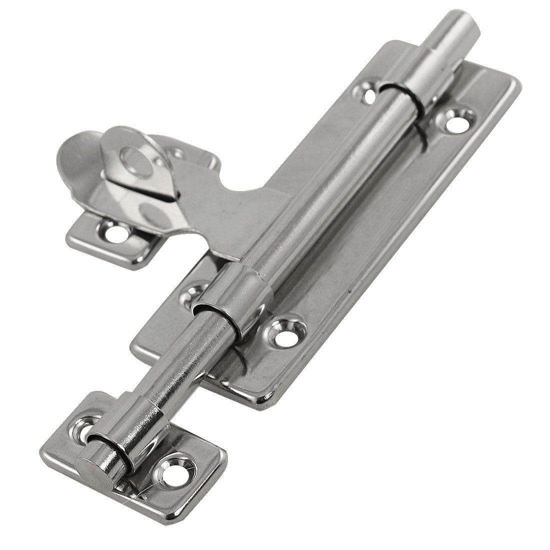 Aexit Silver (Material handling) Tone Stainless Steel docking connecting Bolt Padlock Clasp for (97ry187qf366) Door Drawer