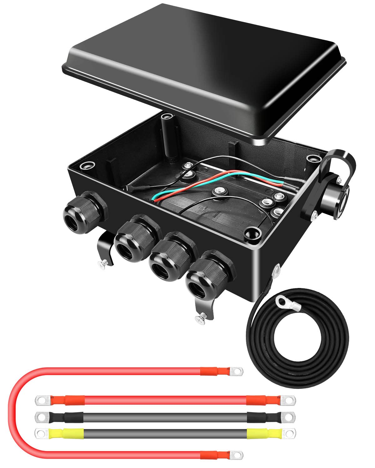 12V 500A Winch Solenoid Relay Control Contactor Box Fit for 8000lbs-17000lbs Electric ATV UTV SUV Winch 4x4 Vehicles 12V Trailers etc