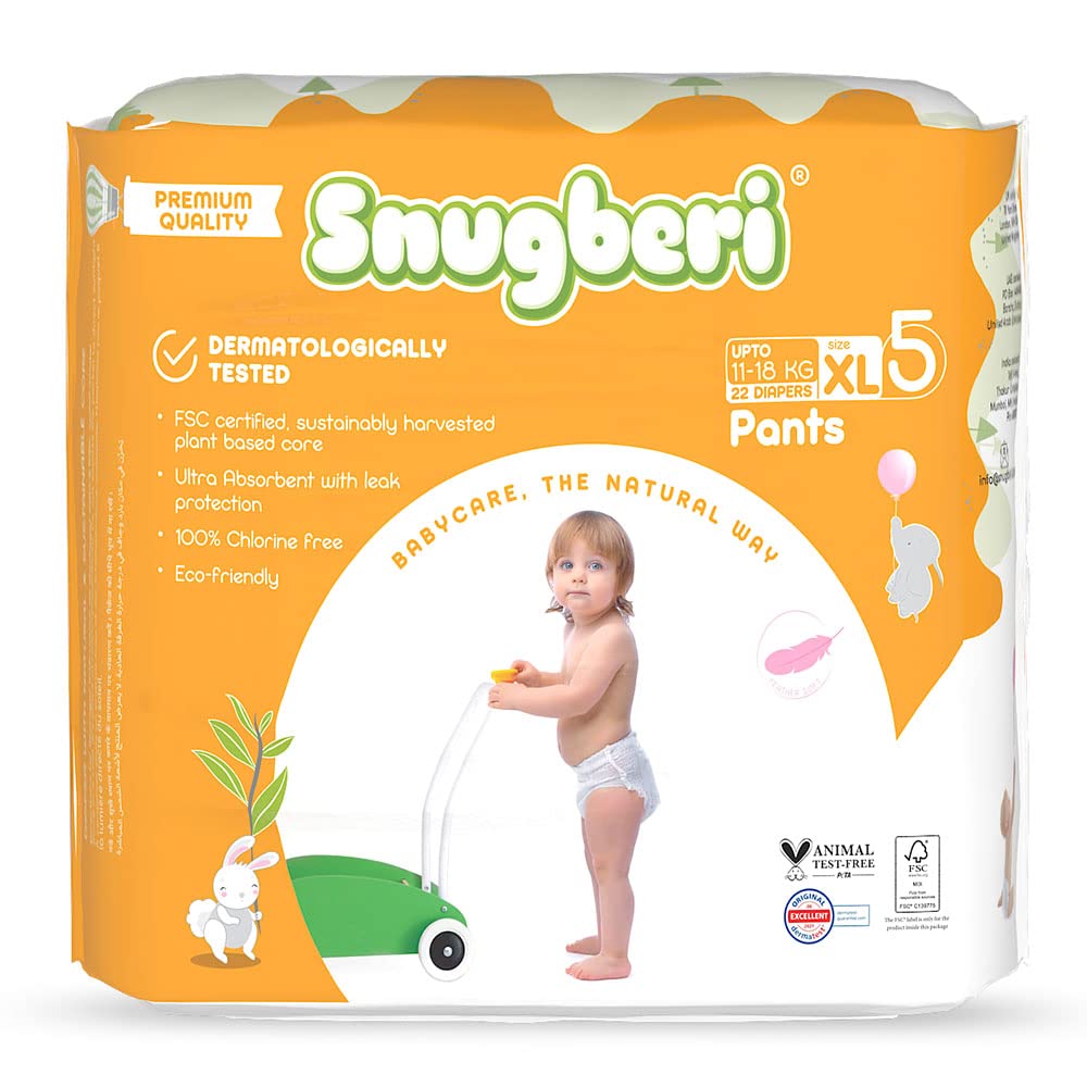 SnugberiDiaper Pants Size 5 X Large 11-18kg 22's