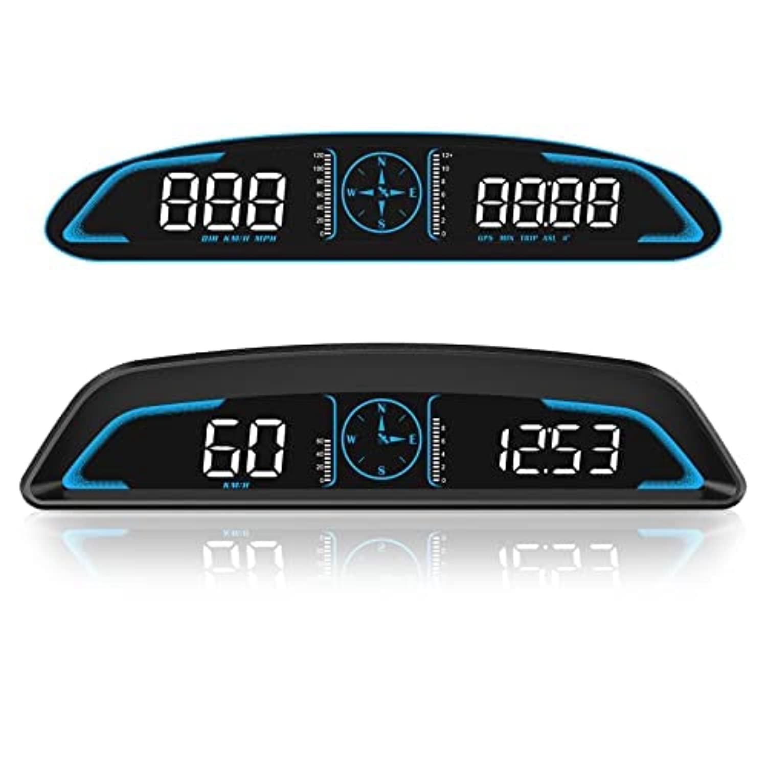 MAKINGTEC Digital GPS Speedometer Universal Heads Up Display for Car 5.5 inch Large LCD Display HUD with MPH Speed Fatigued Driving Alert Overspeed Alarm Trip Meter for All Vehicle