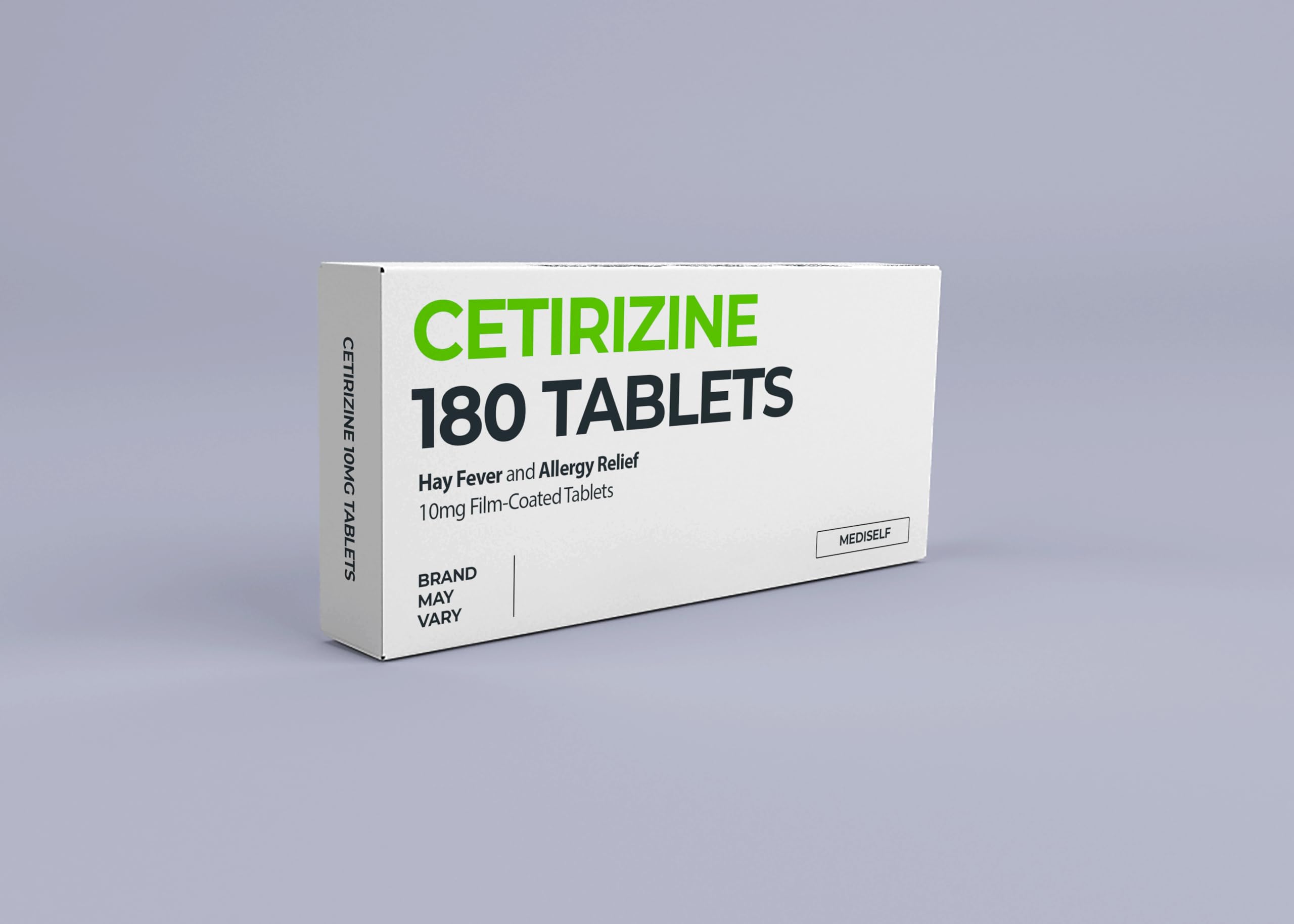 6 Months Supply Cetirizine Hayfever Allergy Tablets 30 x 6