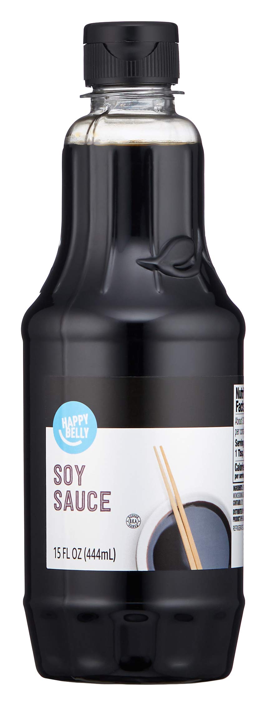 Amazon Brand - Happy Belly Soy Sauce, 15 fl oz (Pack of 1)