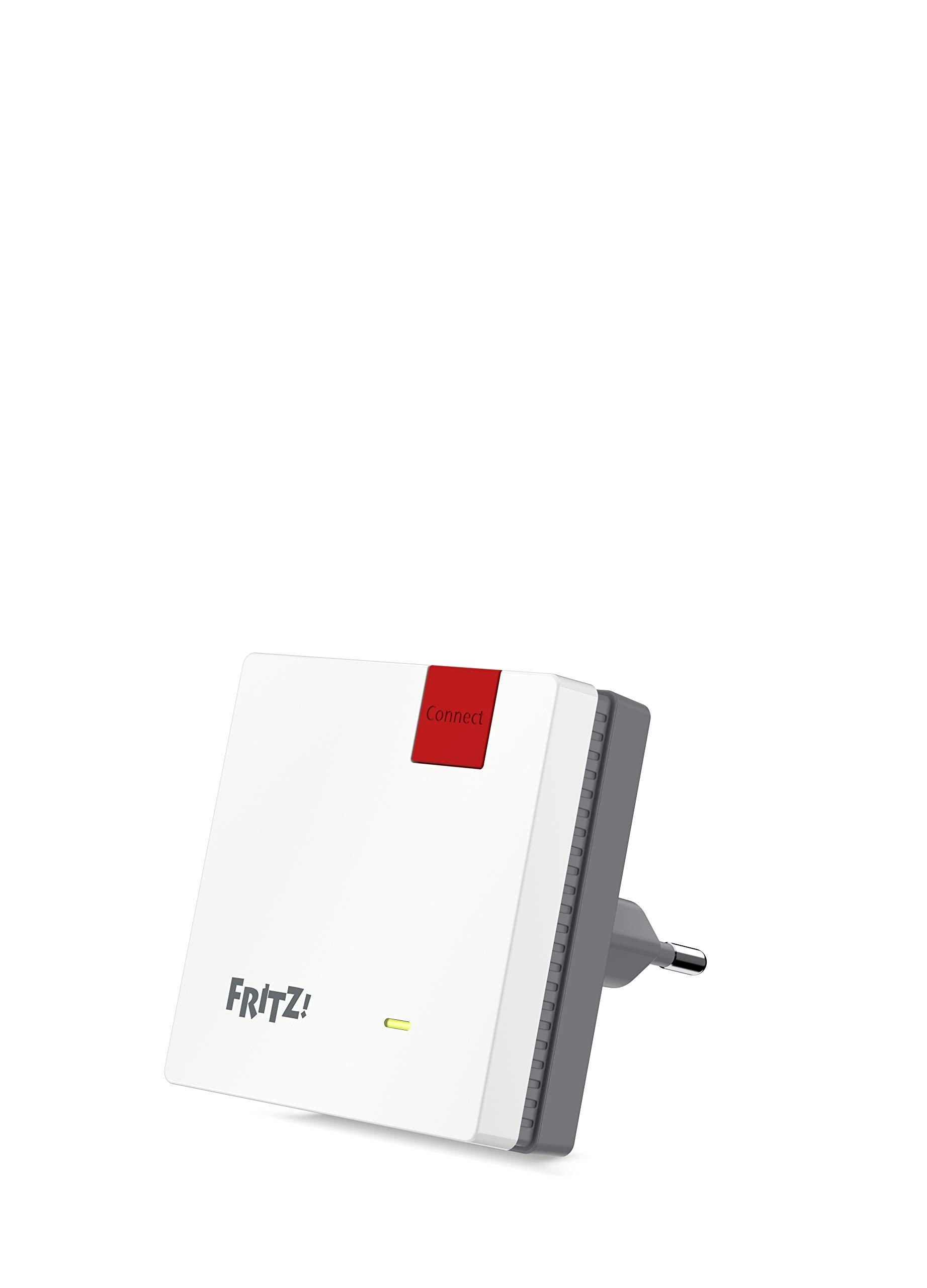 AVM FRITZ!Repeater 600 International, WiFi N signal repeater/extender up to 600 Mbit/s (2.4 GHz), WPS, compact design, Italian interface