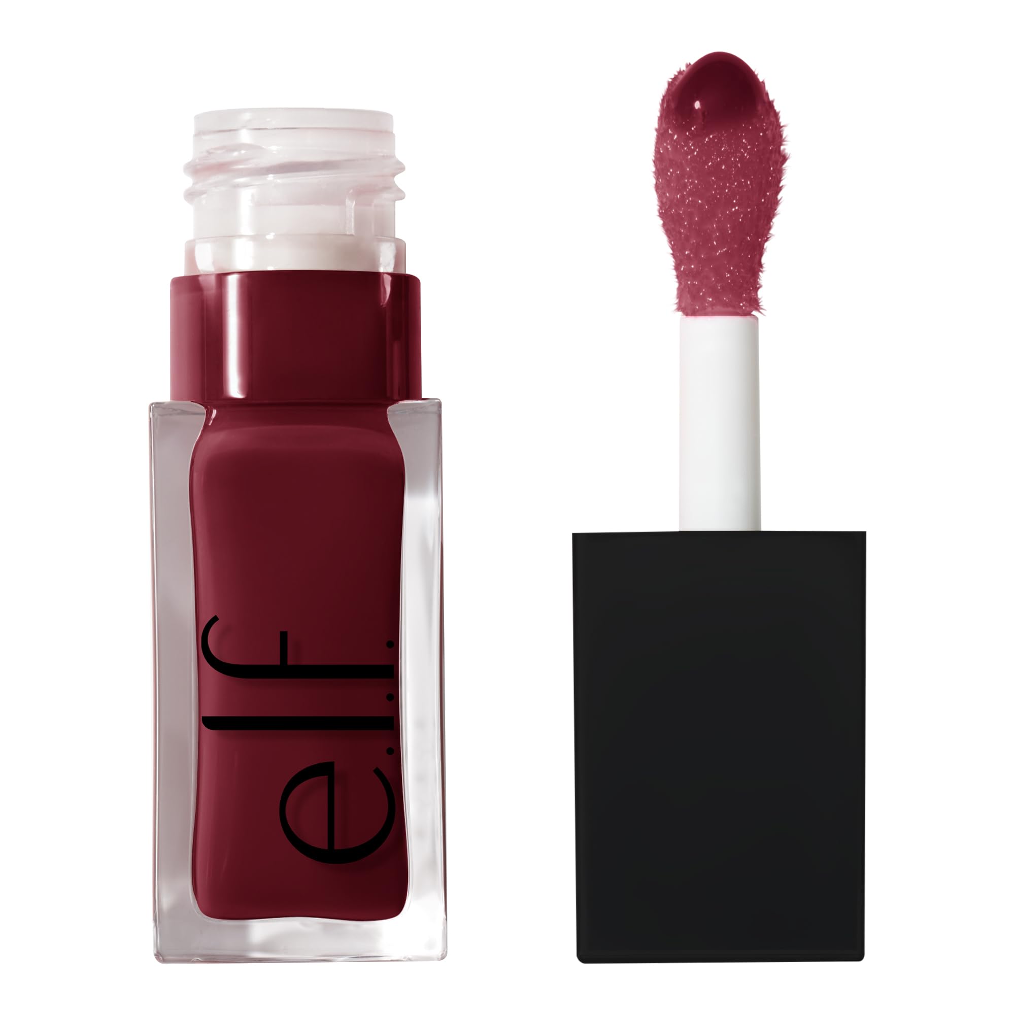 e.l.f. Glow Reviver Lip Oil, Nourishing, Tinted Lip Oil for a High Gloss Finish, Enriched with Jojoba Oil, Vegan & Cruelty Free, Jam Session