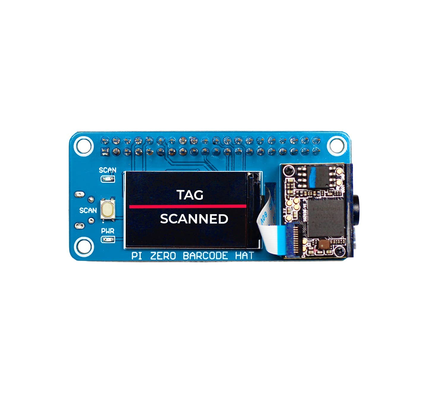 sb components Zero Barcode HAT for Raspberry Pi 1D/2D Codes Reader Barcode Module Barcode Scanner HAT for Raspberry Pi 4B/3B+/3B/2B/B+/A, Zero & Zero 2 W