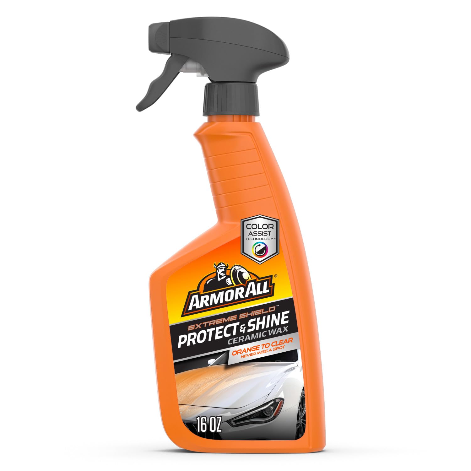 Armor All Extreme Shield Protect & Shine Ceramic Wax, Color Changing Spray Car Wax, 16 Fl Oz Bottle