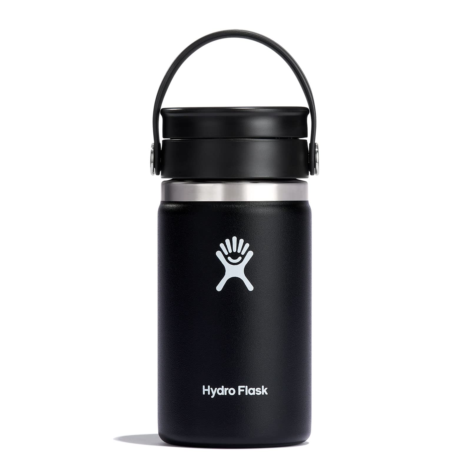 Hydro Flask 12 oz Wide Mouth Bottle with Flex Sip Lid Black