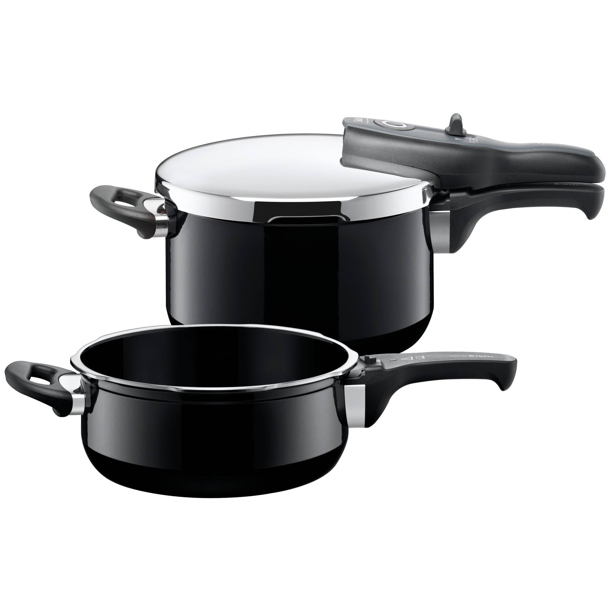 Silit"Sicomatic - T-Plus Duo Pressure Cooker, Black, 3/4.5 Litre