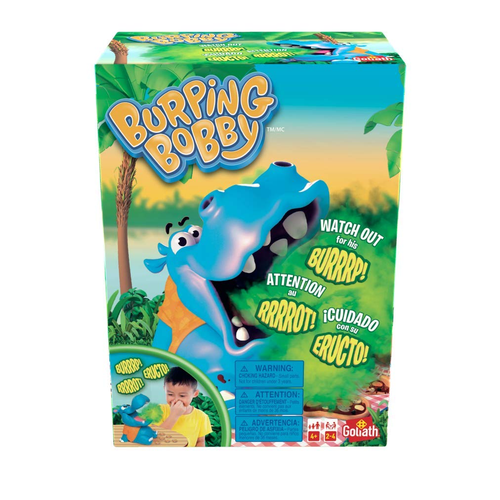 Goliath Burping Bobby - The Feed The Hippo But Watch Out for His Burp! Game - Trilingual