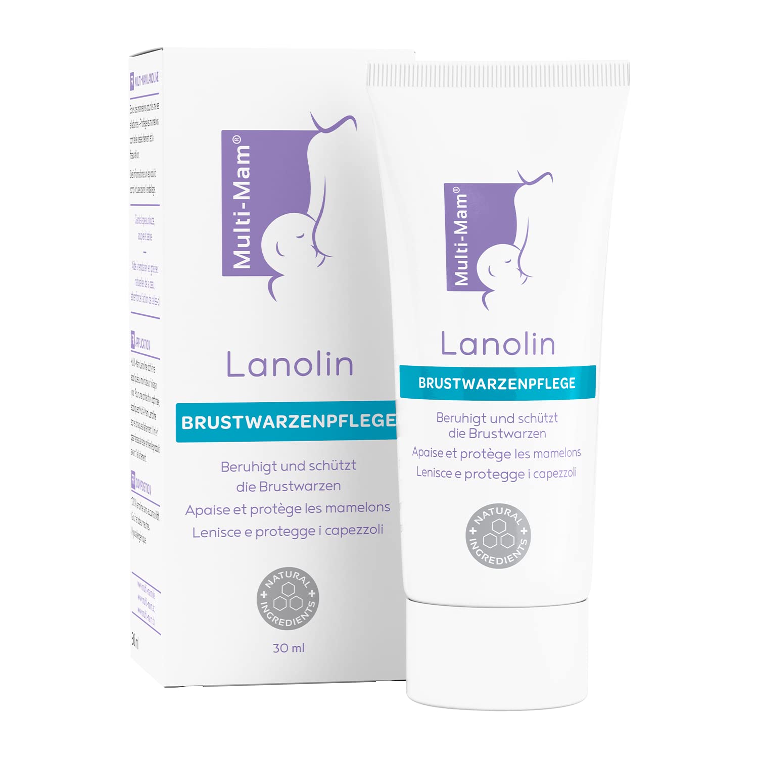 Multi-Mam Lanolin for Dry and Cracked Nipples, 30 ml, Bioclin