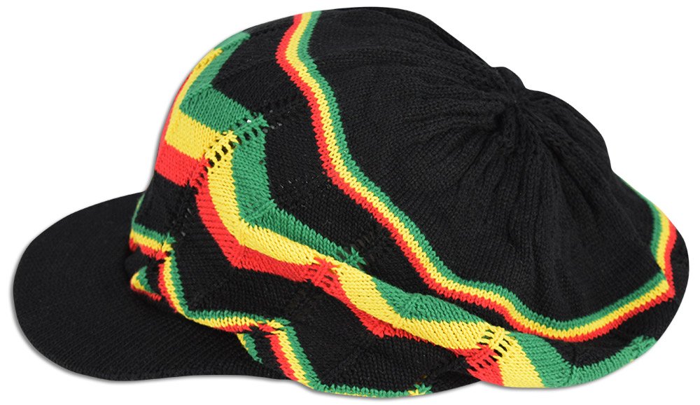 JLGUSA Rasta Jamaica Reggae Multiple Designs and Colors Dreadlocks Caps Tam Hats Roots