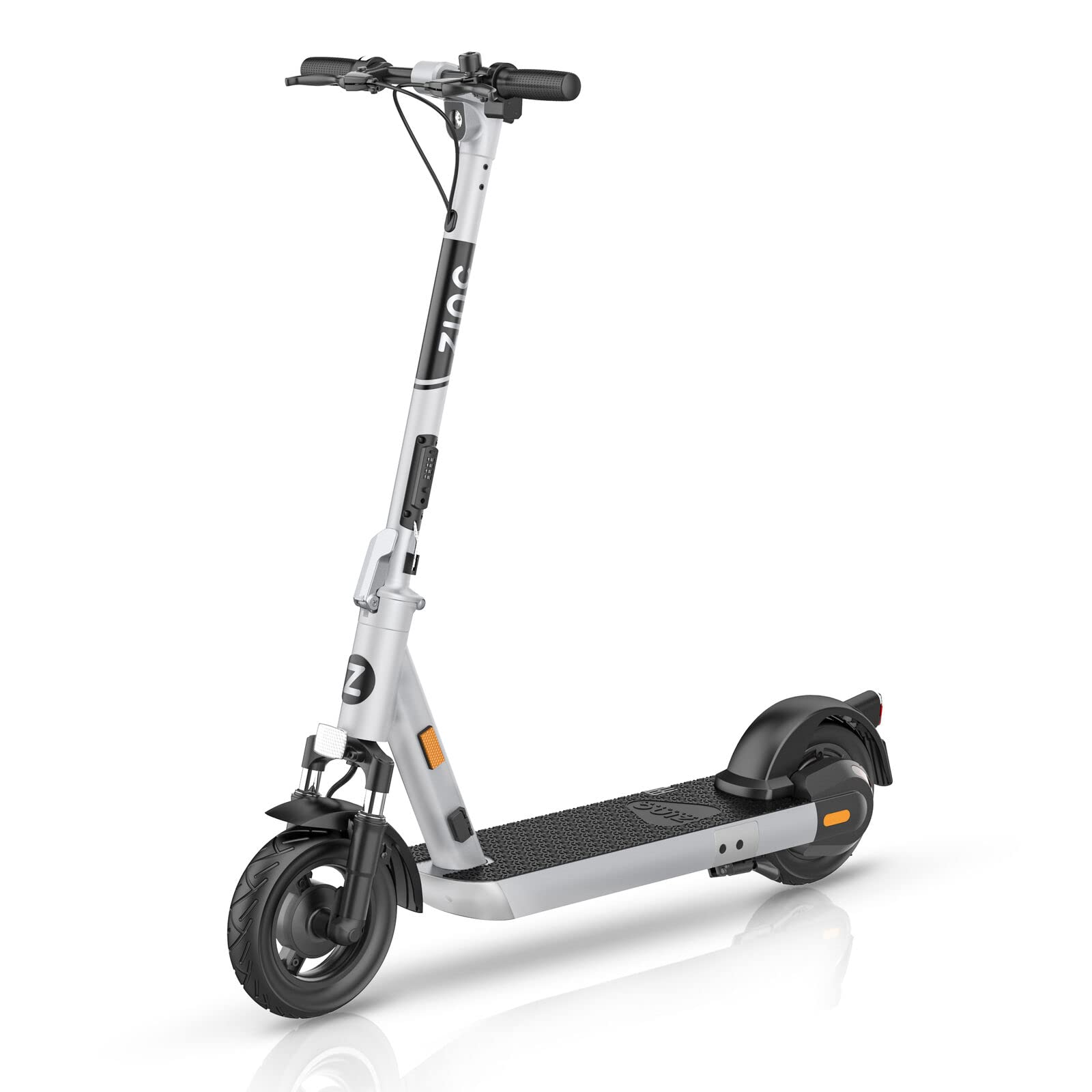 Zinc Velocity + Folding 500w Motor Electric Scooter 31 Miles Max Distance Silver