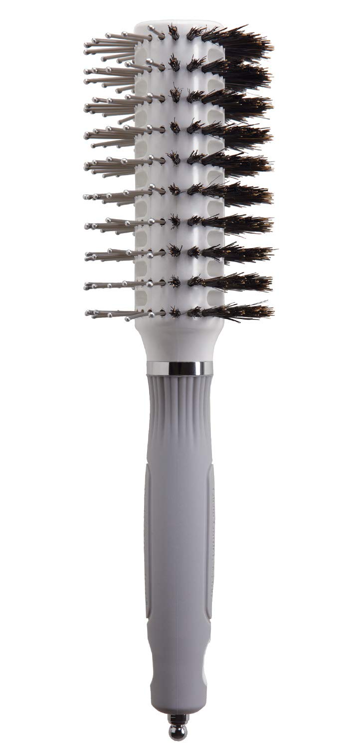 Olivia Garden Turbo Vent Oval Twin & 100% Boar Hair Brush