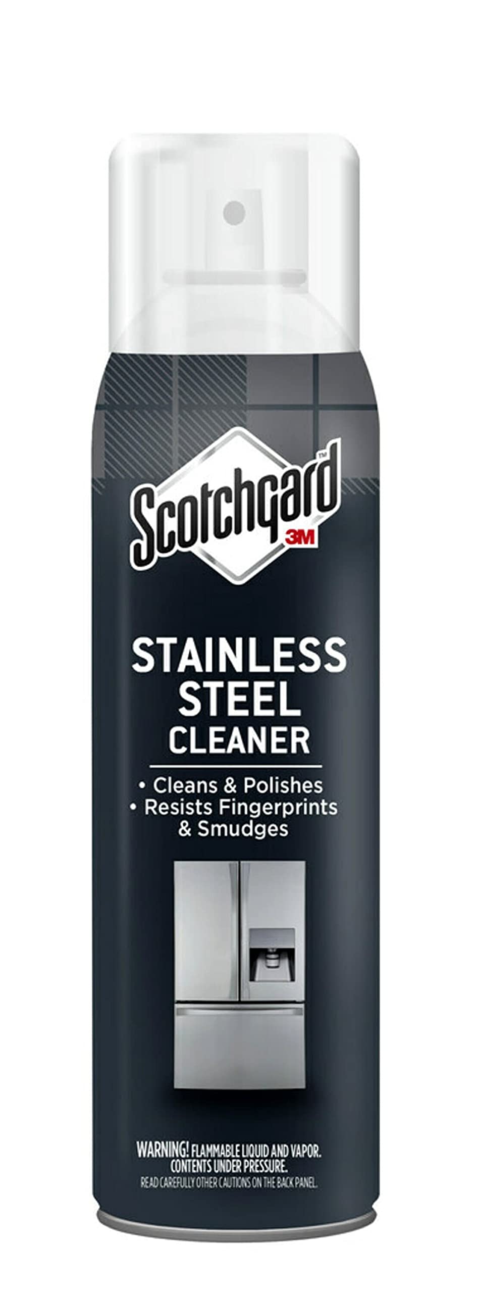 Scotchgard Stainless Steel Cleaner 17.5 oz (495 ml), 1 bottle/pack | Removes and resist fingerprints and smudges | Keep your surfaces clean | Ideal for Refrigerator, oven, microwave and more