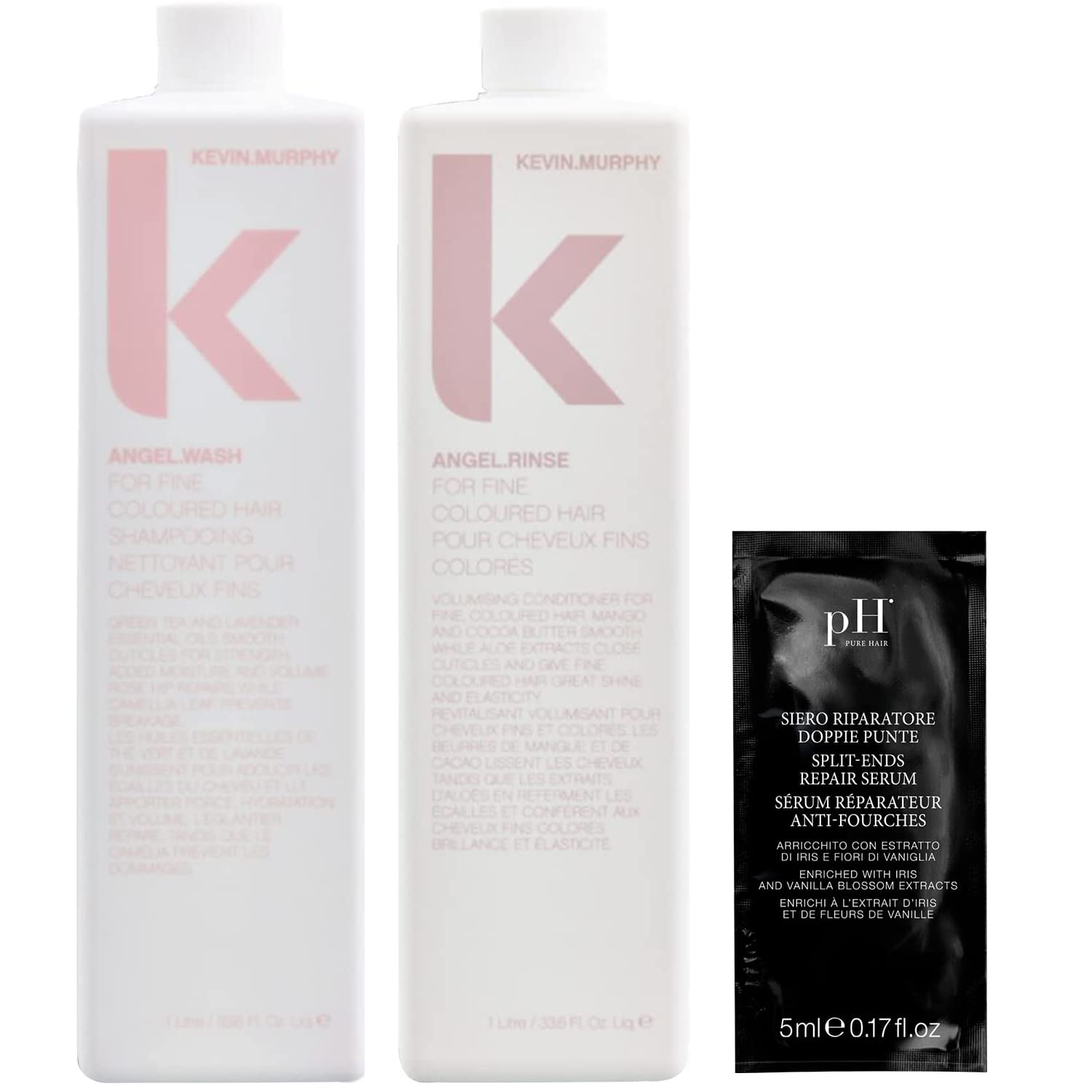 KEVIN MURPHY Angel Wash And Rinse | Set of 2 | 33.8 Fl Oz