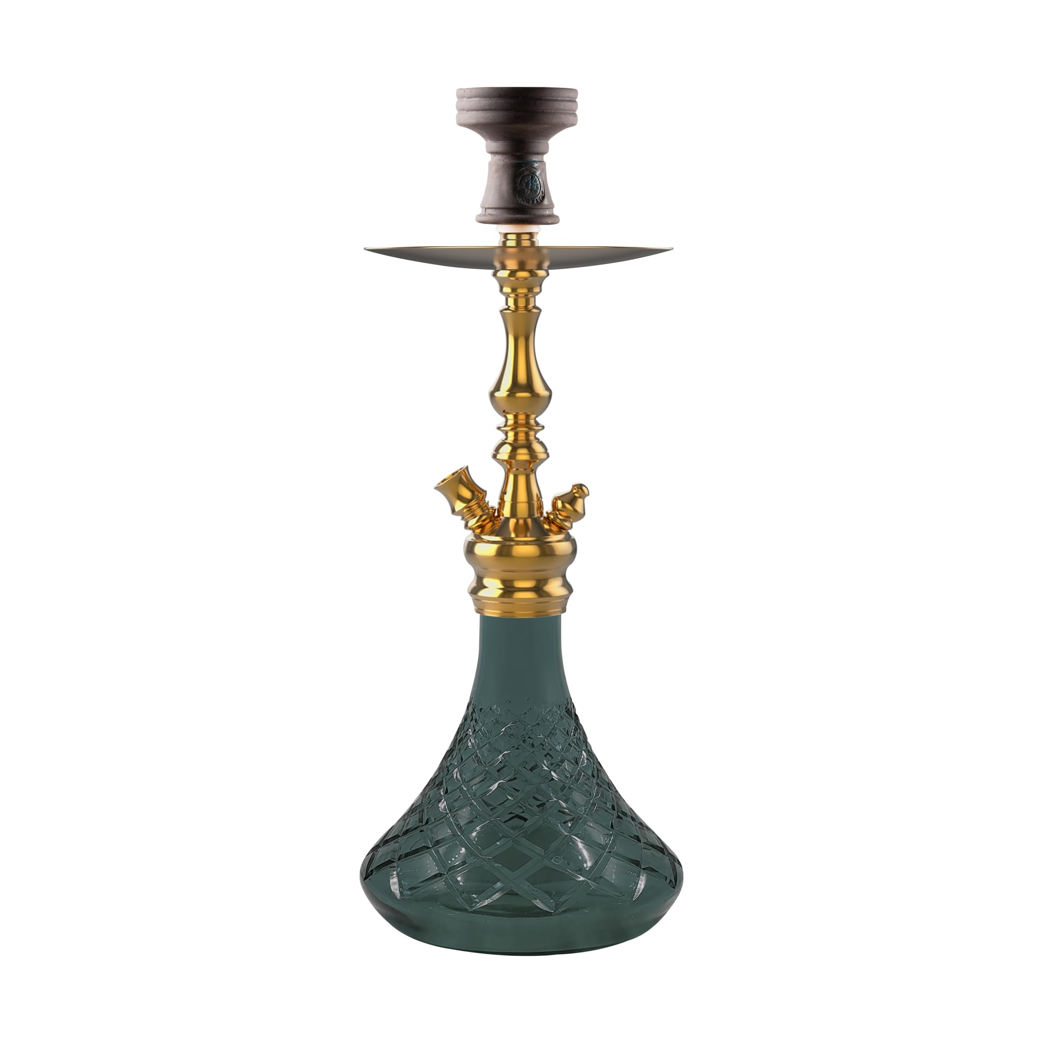 COCOYAYA Prince Series Simba Hookah Golden (Base Dark Grey)